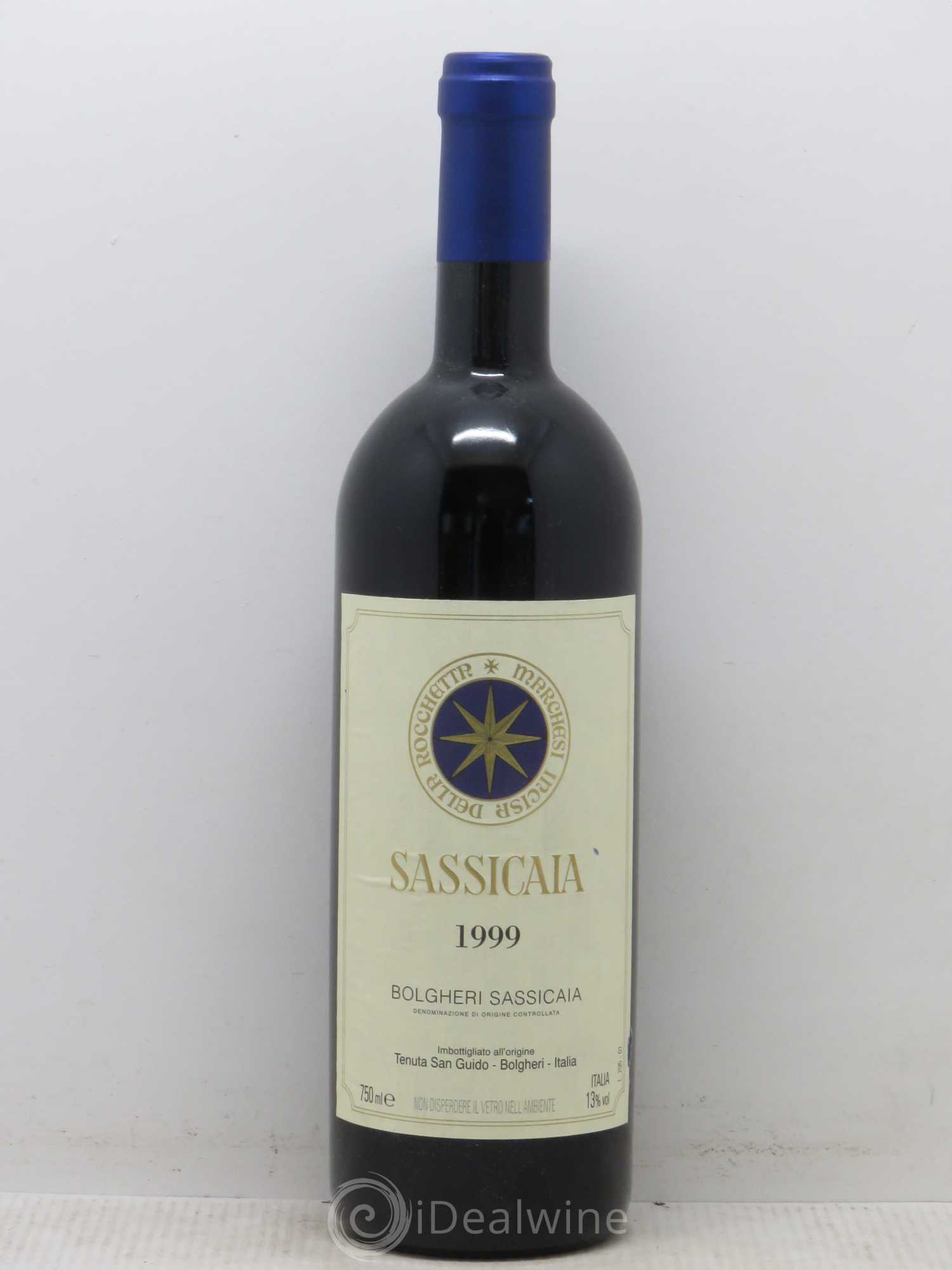 Bolgheri DOC Sassicaia Tenuta San Guido 1999 - Lot de 1 bouteille - 0