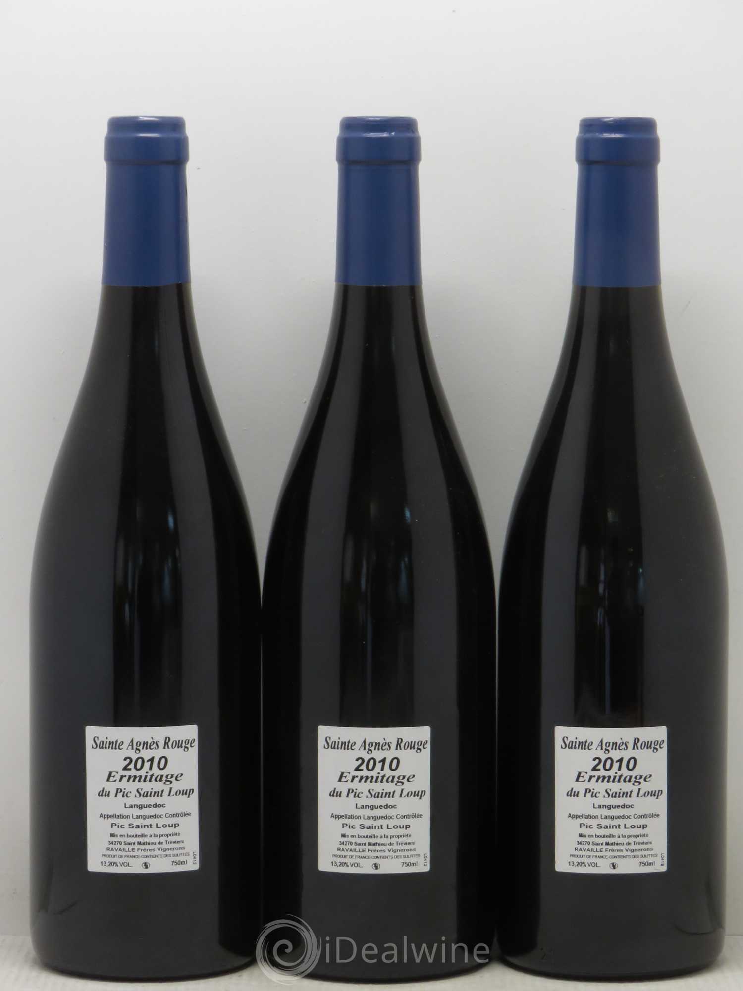 Pic Saint-Loup Héritage du Pic Saint-Loup (anciennement Ermitage) Cuvée Sainte Agnès 2010 - Lot de 3 bouteilles - 1