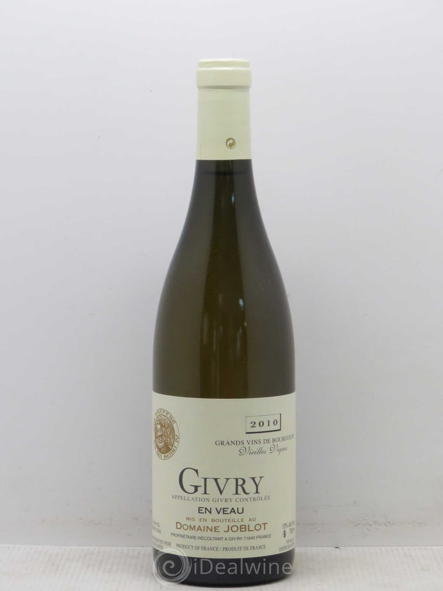 Givry 1er Cru En Veau Joblot (Domaine) Vieilles Vignes 2010 - Lot de 1 bouteille - 0