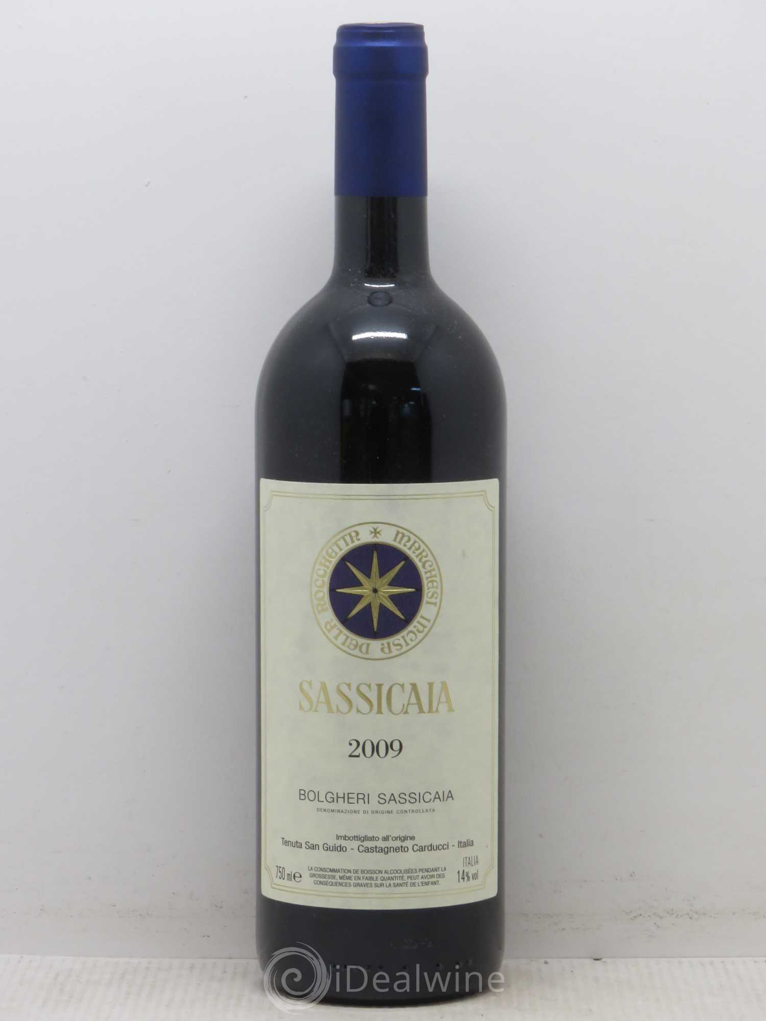 Bolgheri DOC Sassicaia Tenuta San Guido 2009 - Lot de 1 bouteille - 0