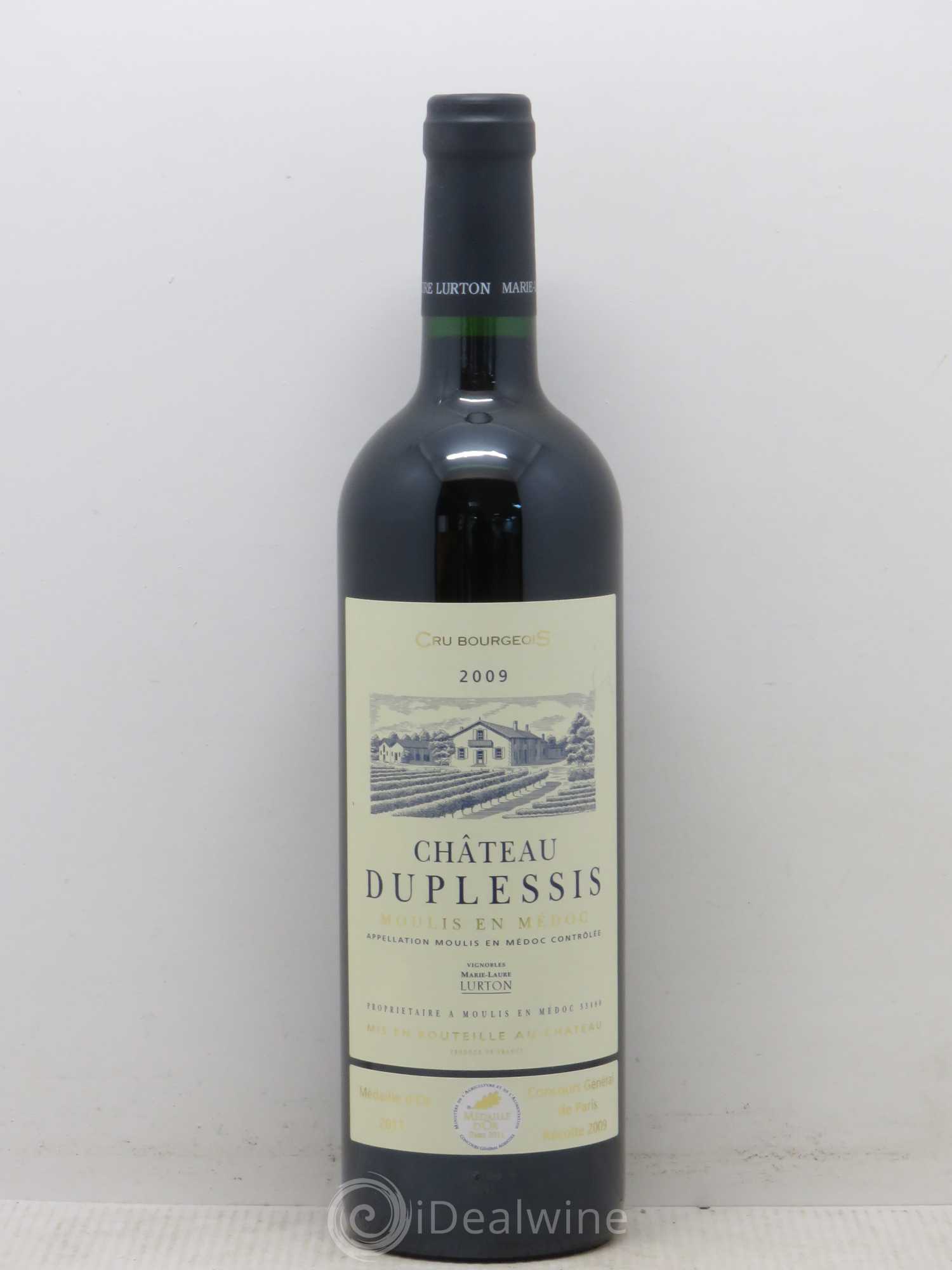 Château Duplessis Cru Bourgeois 2009 - Lot de 1 bouteille - 0