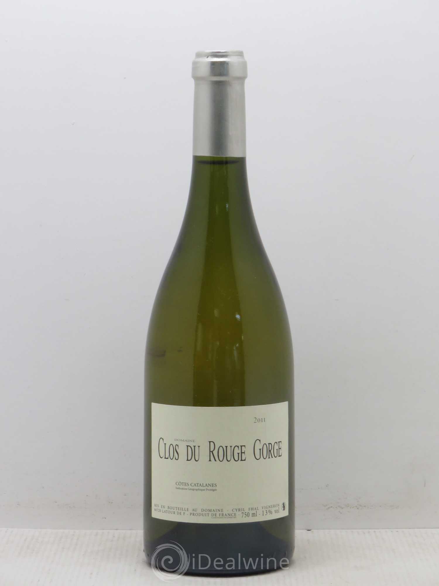 Côtes Catalanes Clos du Rouge Gorge Cyril Fhal 2011 - Lot de 1 bouteille - 0