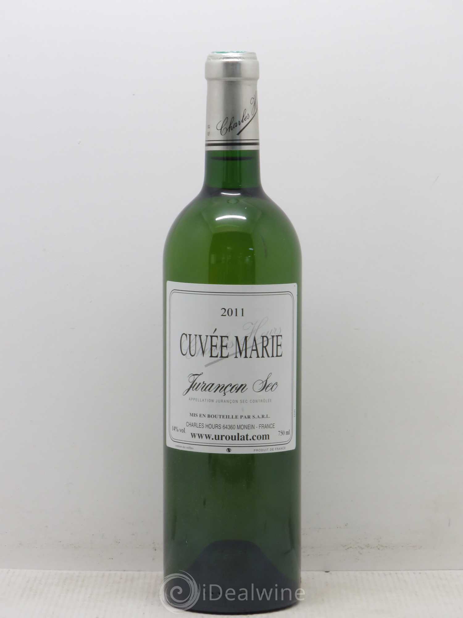 Jurançon Sec Uroulat Cuvée Marie Charles Hours 2011 - Lot de 1 bouteille - 0