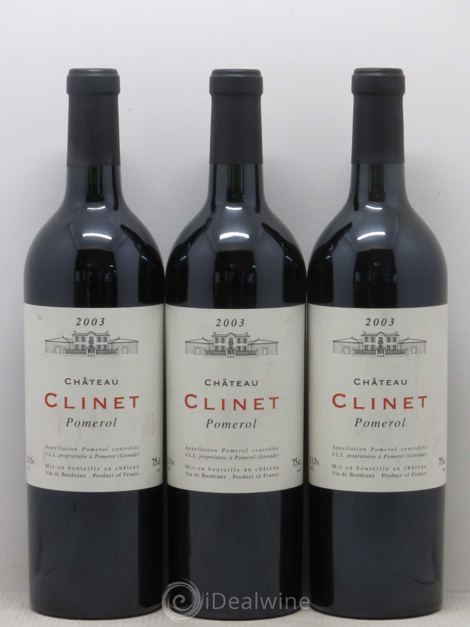 Château Clinet 2003 - Posten von 3 Flaschen - 0