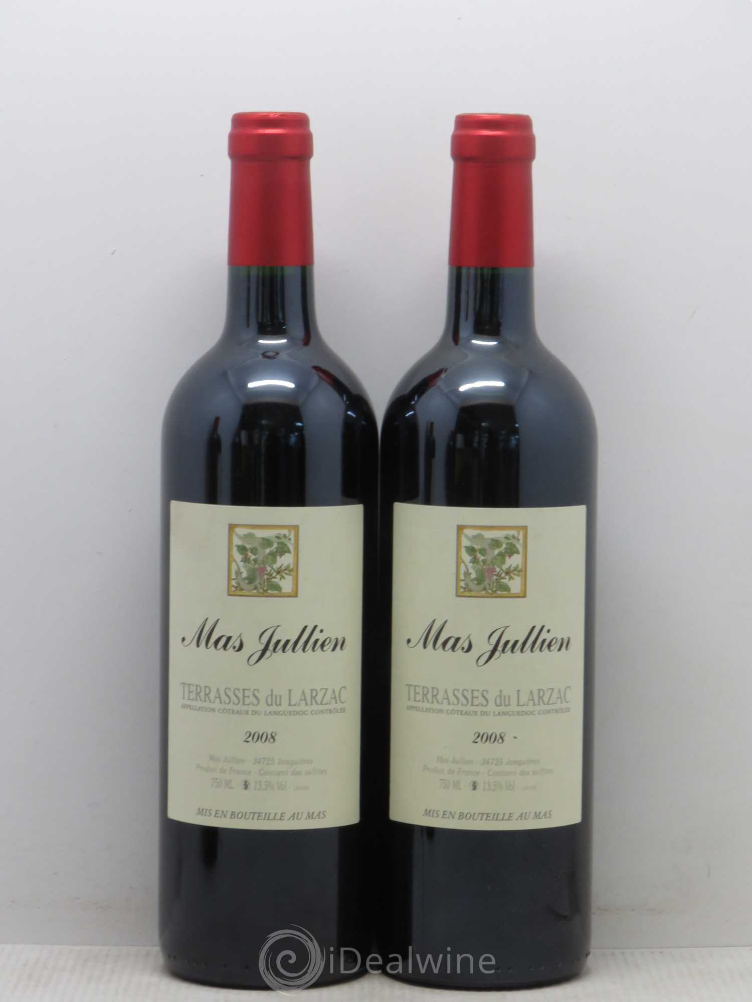 Terrasses du Larzac Mas Jullien Olivier Jullien 2008 - Lot de 2 bouteilles - 0
