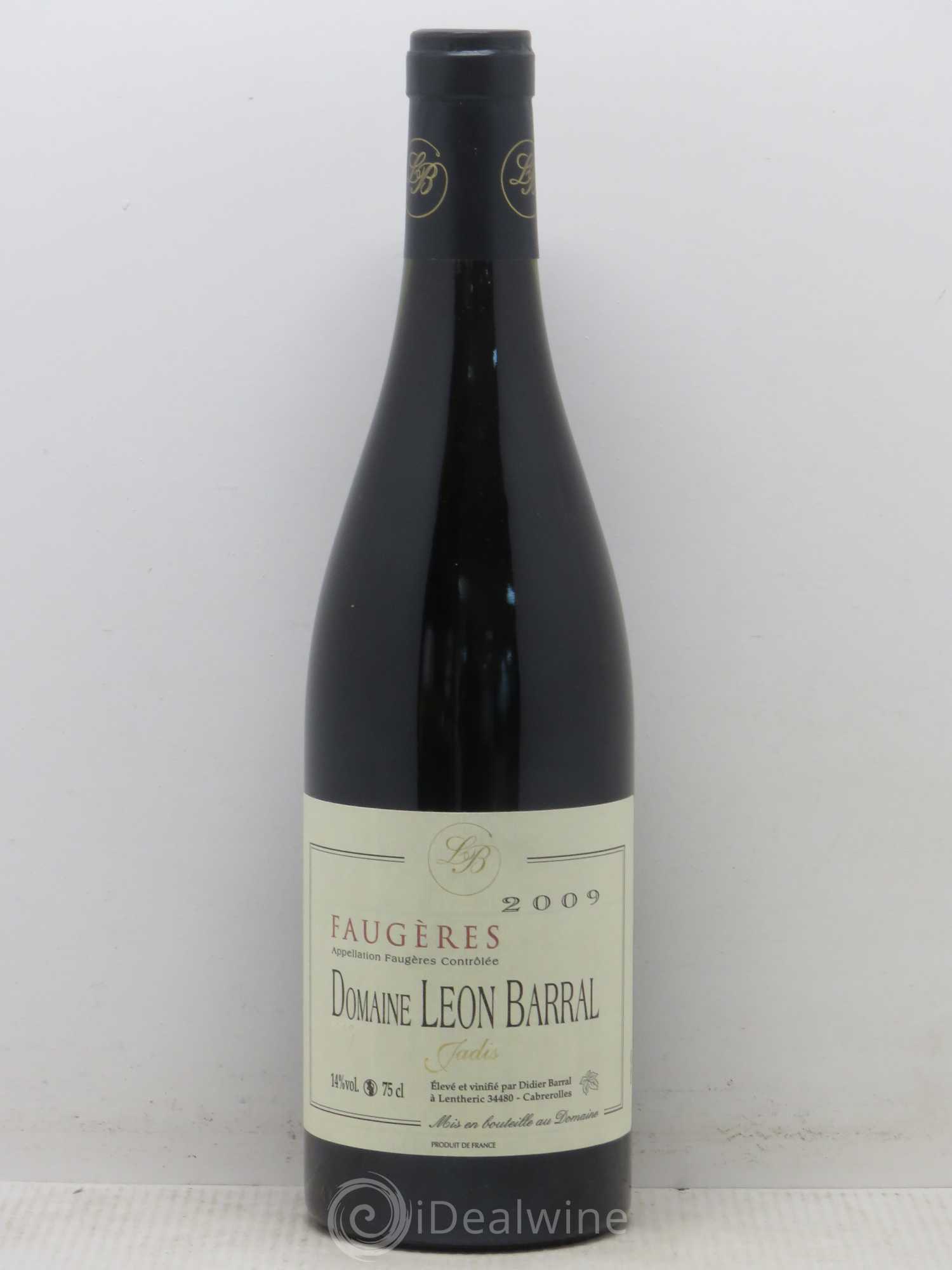 Faugères Jadis Domaine Léon Barral 2009 - Lot de 1 bouteille - 0