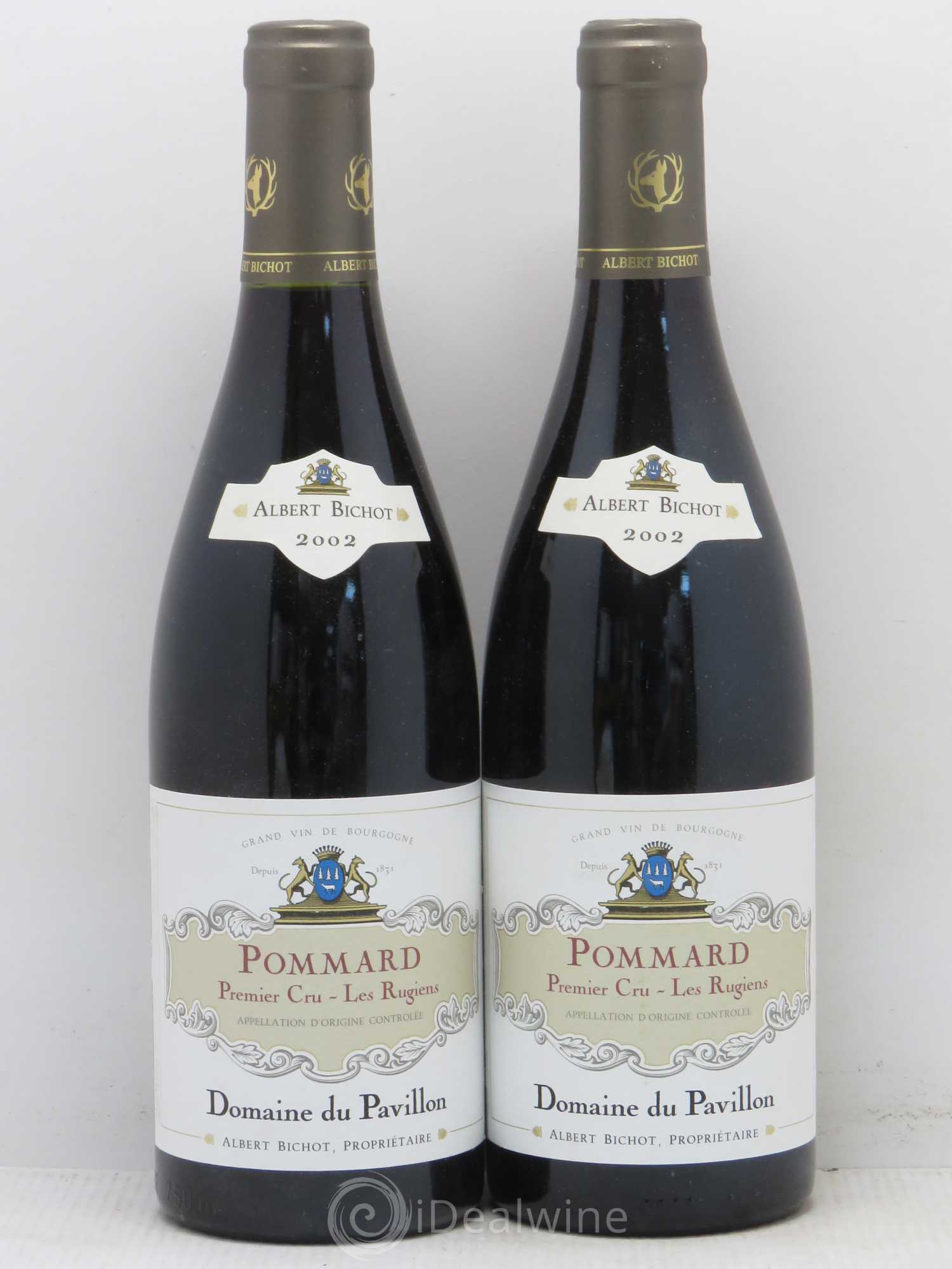 Pommard 1er Cru Les Rugiens Domaine du Pavillon - Albert Bichot 2002 - Lot de 2 bouteilles - 0