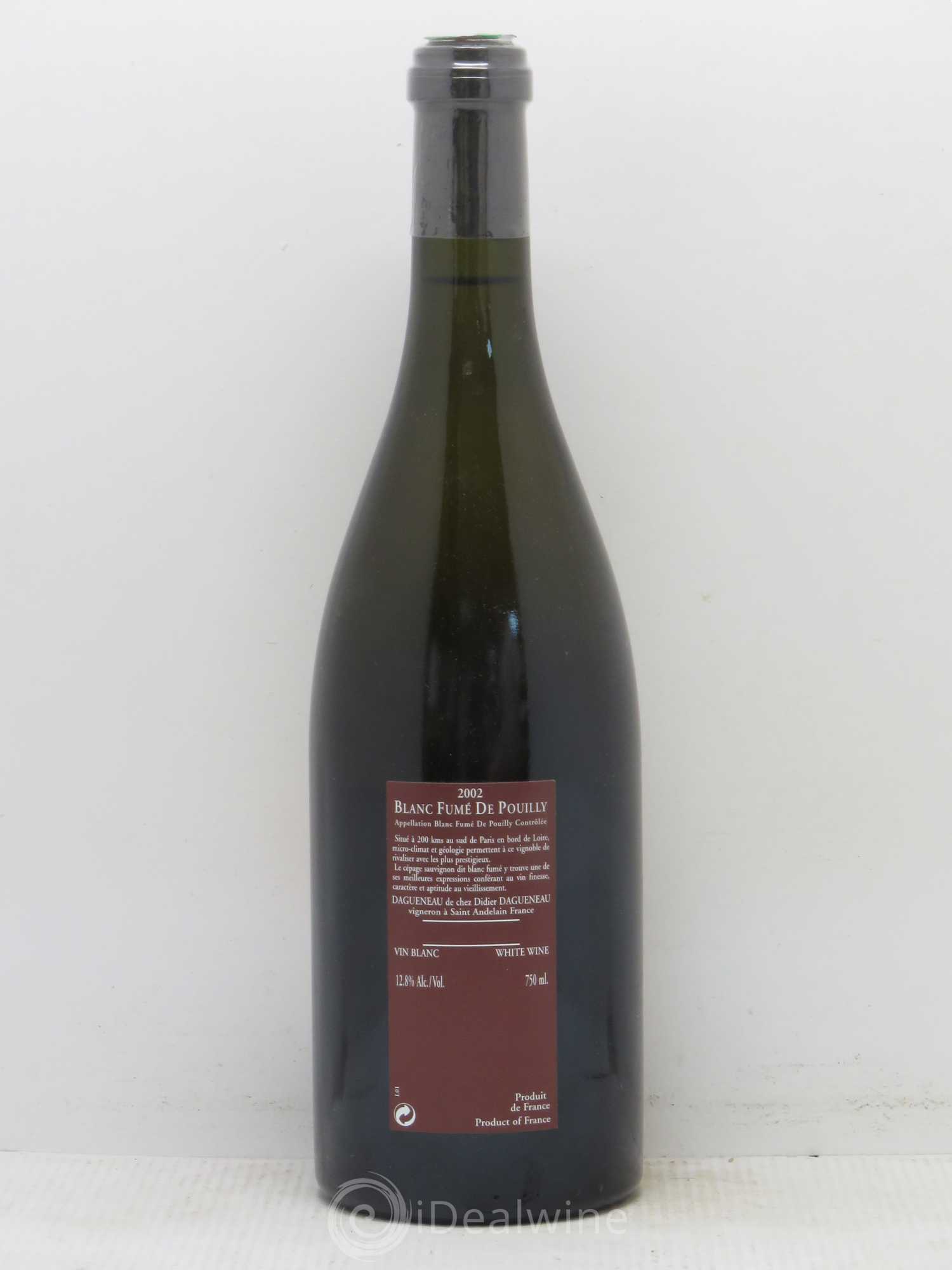 Vin de France (anciennement Pouilly-Fumé) Pur Sang Dagueneau (Domaine Didier - Louis-Benjamin) (sans prix de réserve) 2002 - Lot de 1 bouteille - 1