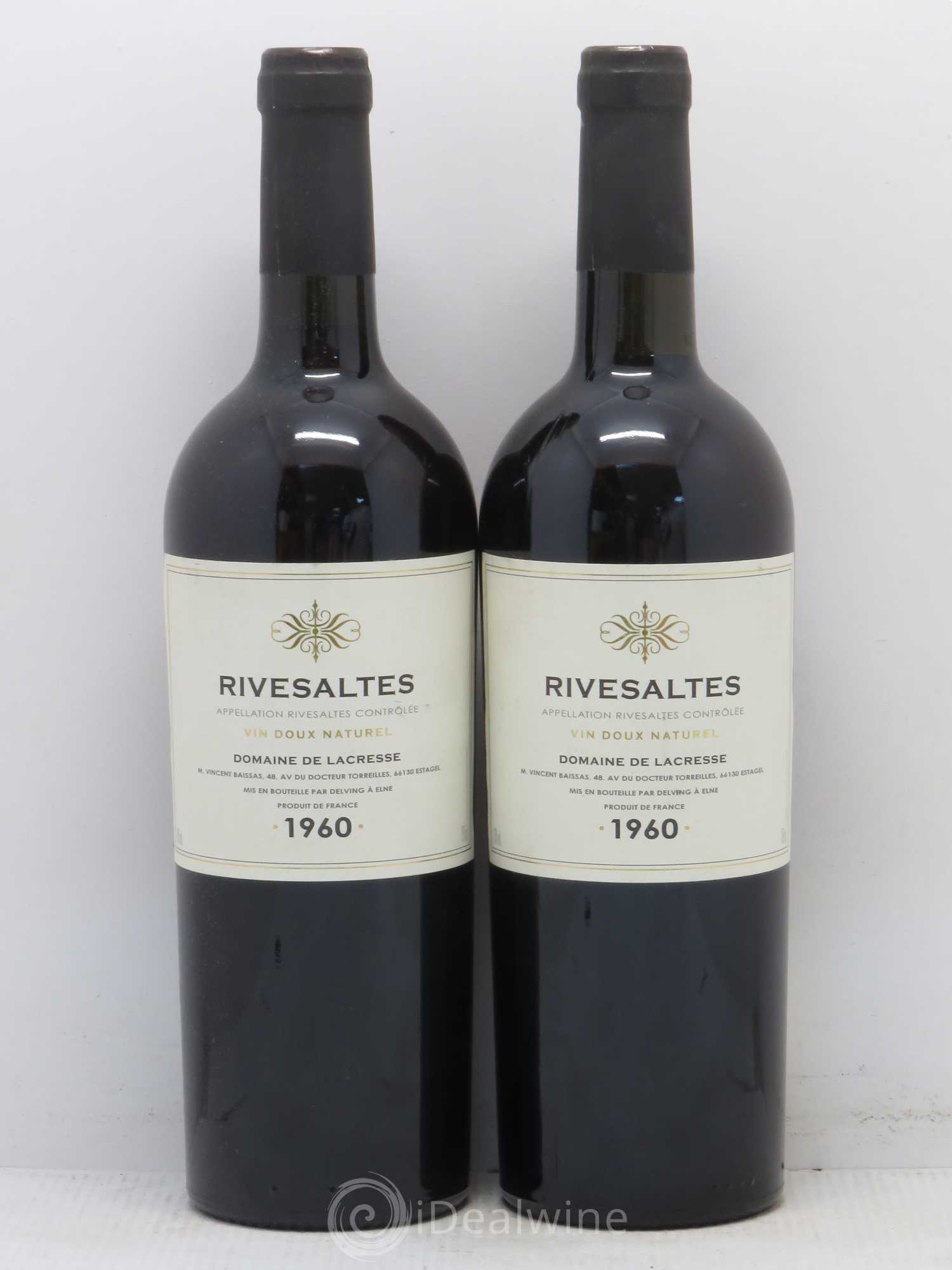 Rivesaltes Lacresse (Domaine de) 1960 - Posten von 2 Flaschen - 0