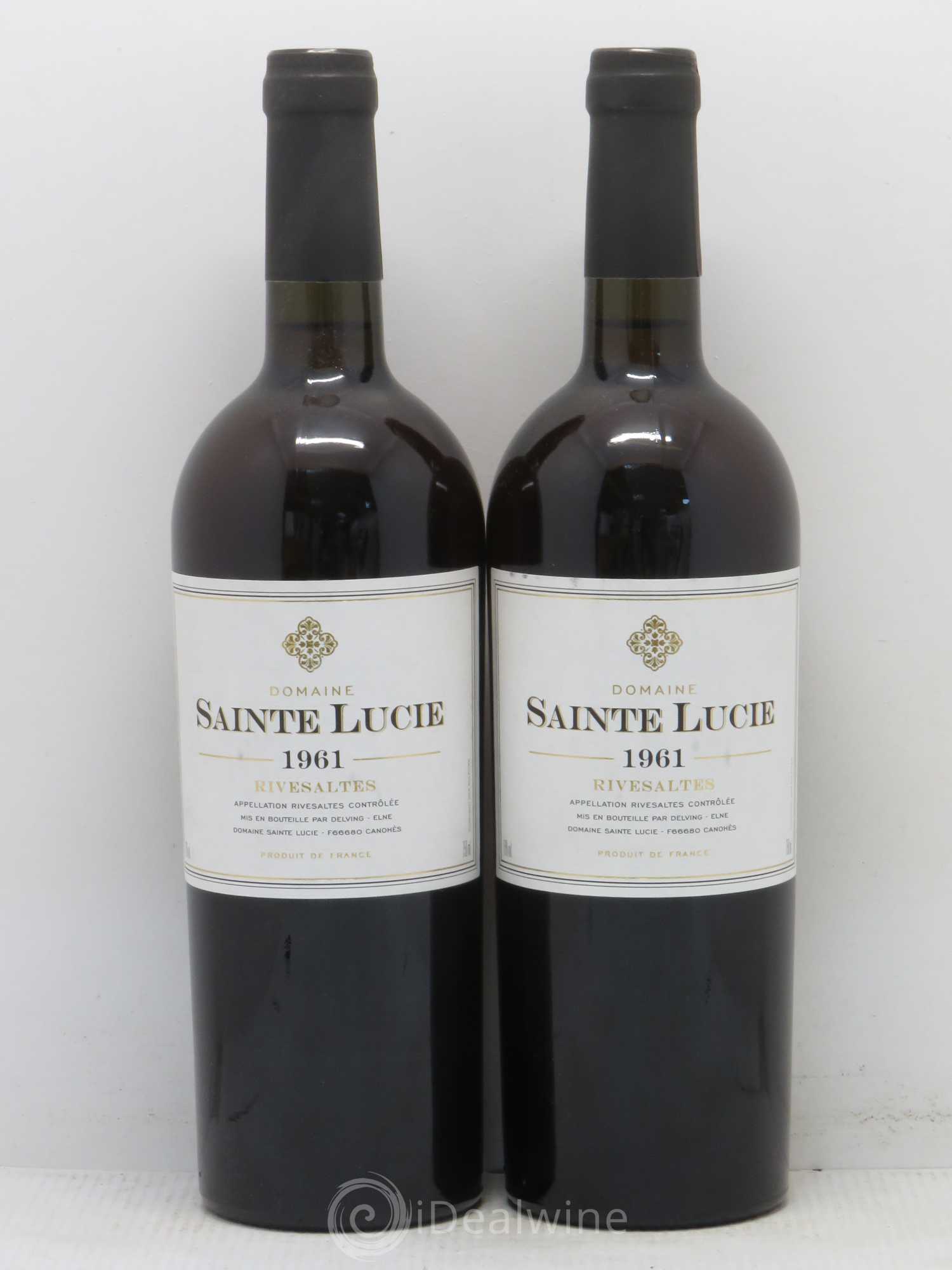 Rivesaltes Sainte Lucie (Domaine) 1961 - Lot de 2 bouteilles - 0