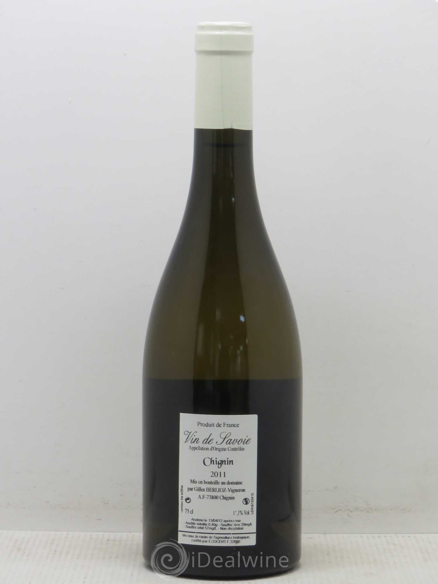 Vin de Savoie Chignin Gilles Berlioz Bergeron 2011 - Lot de 1 bouteille - 1