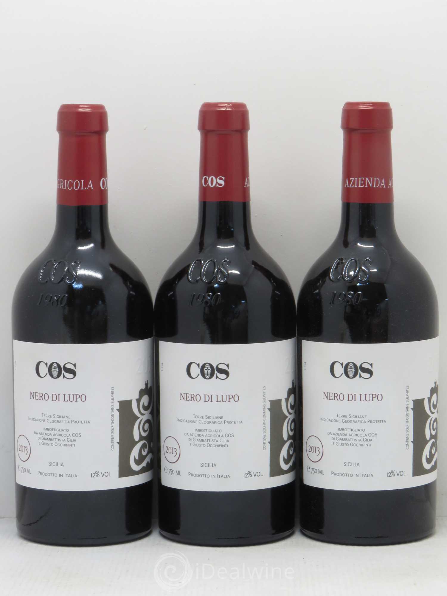 Italie IGT Nero d'Avola Cos 'Nero di Lupo' 2013 - Posten von 6 Flaschen - 1
