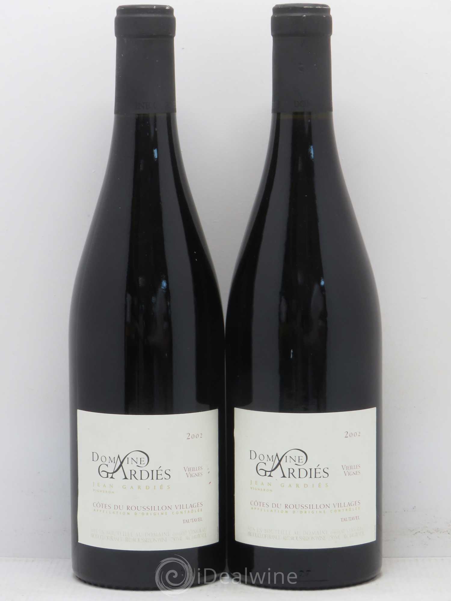 Côtes du Roussillon Domaine Gardies Vieilles Vignes 2002 - Posten von 2 Flaschen - 0