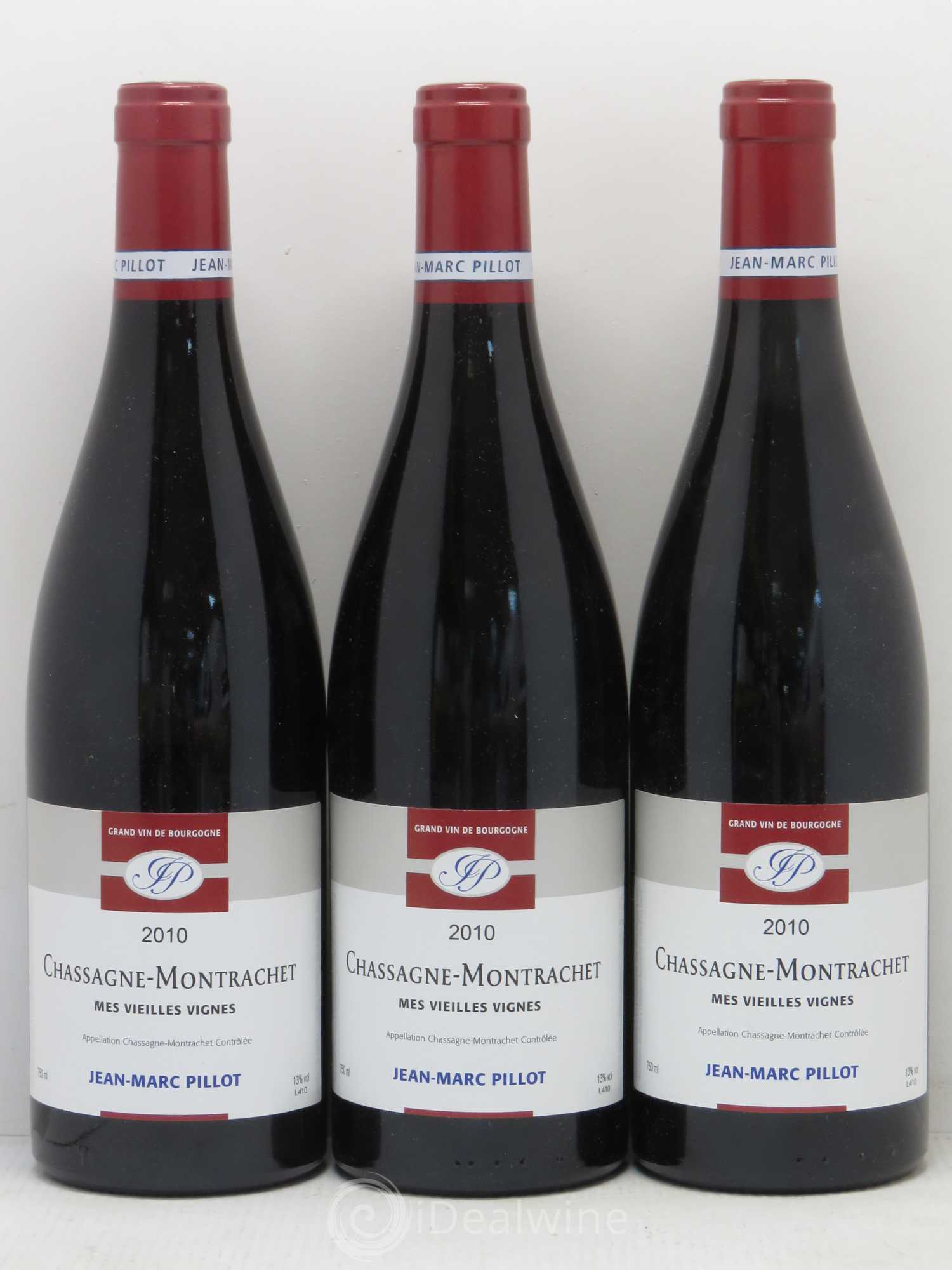 Chassagne-Montrachet Vieilles Vignes Pillot (sans prix de réserve) 2010 - Posten von 3 Flaschen - 0