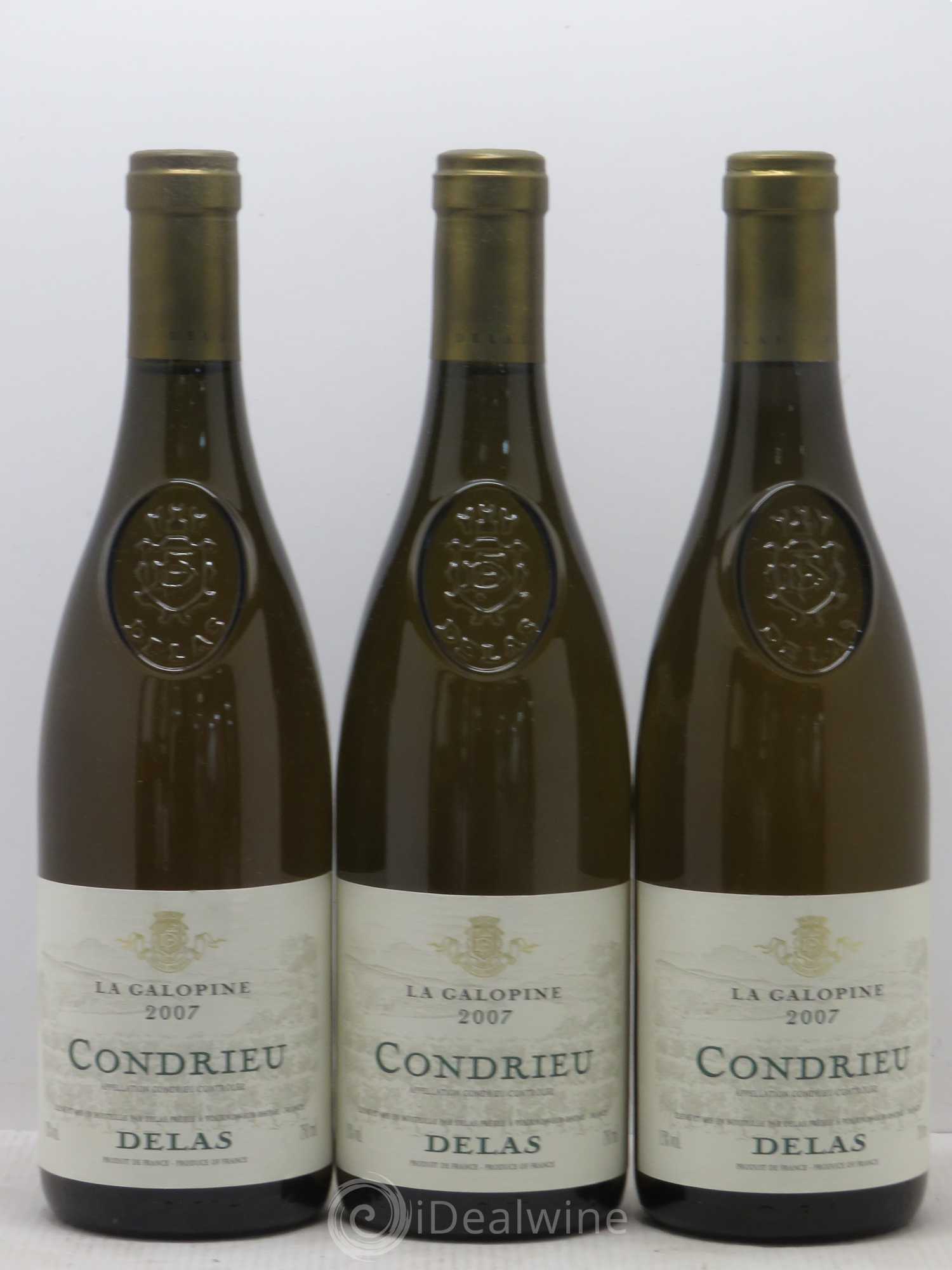 Condrieu La Galopine Delas 2007 - Lot de 3 bouteilles - 0