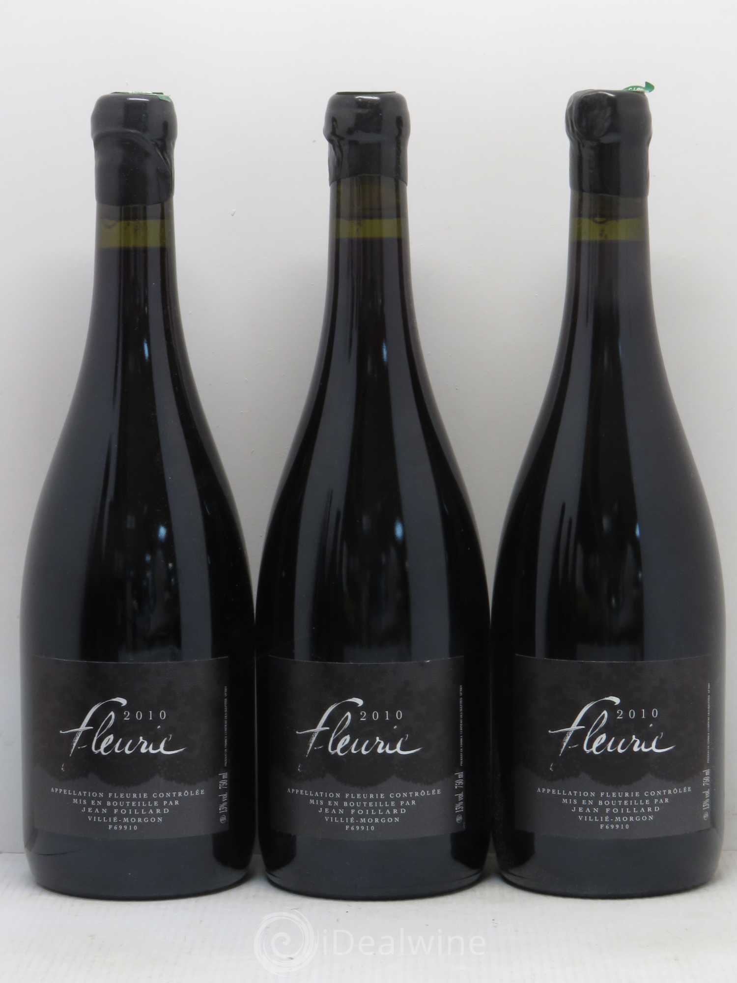 Fleurie Jean Foillard 2010 - Lot de 6 bouteilles - 1