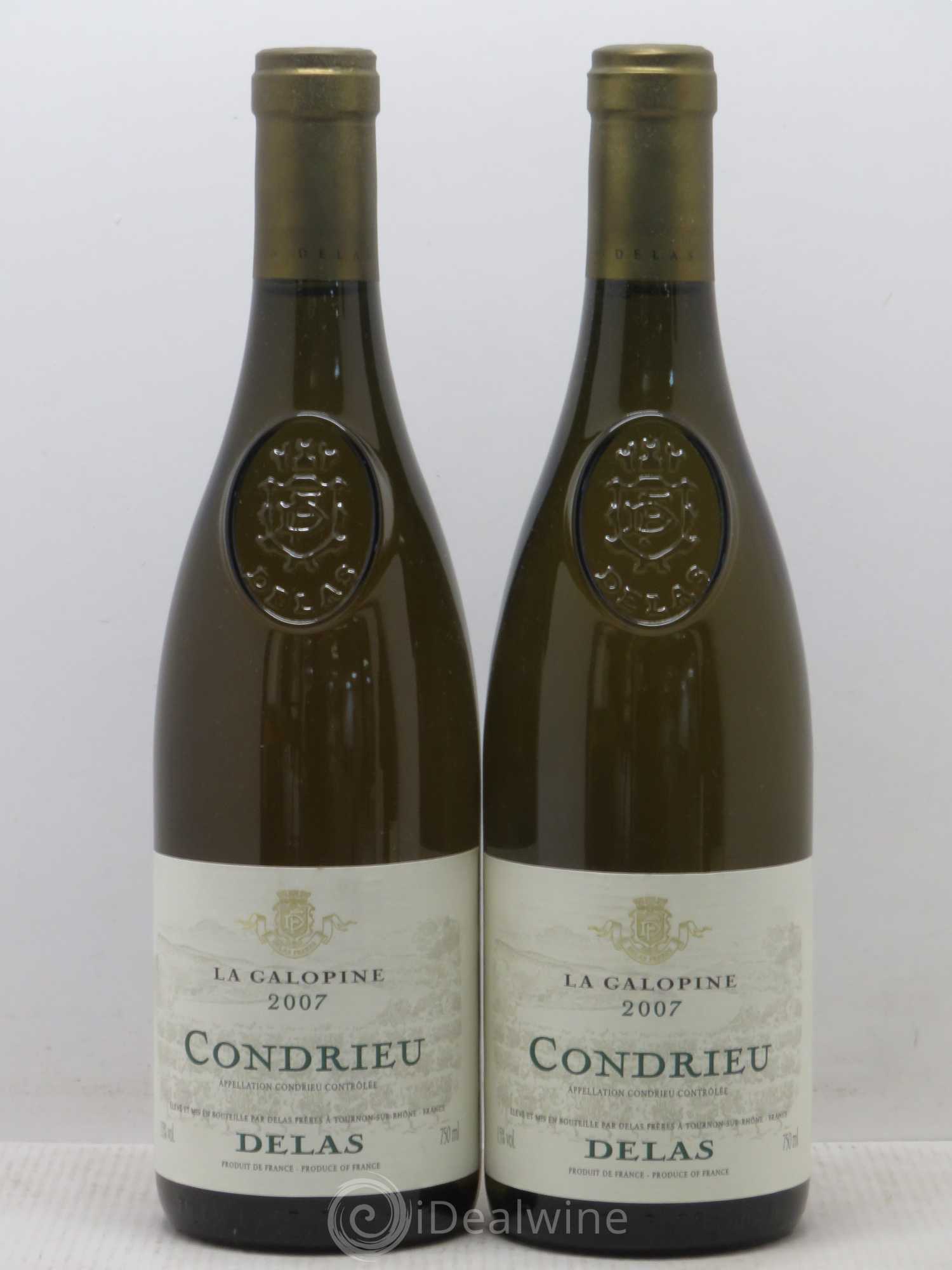 Condrieu La Galopine Delas (sans prix de réserve) 2007 - Posten von 2 Flaschen - 0