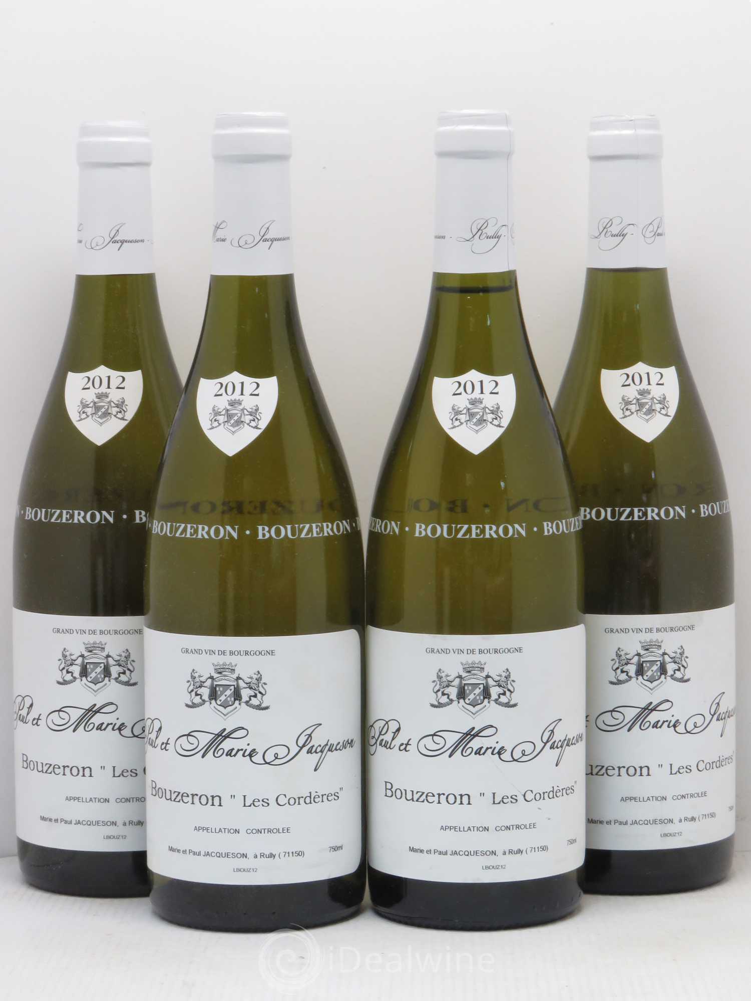 Bouzeron Les Corderes Jacqueson (sans prix de réserve) 2012 - Posten von 4 Flaschen - 0