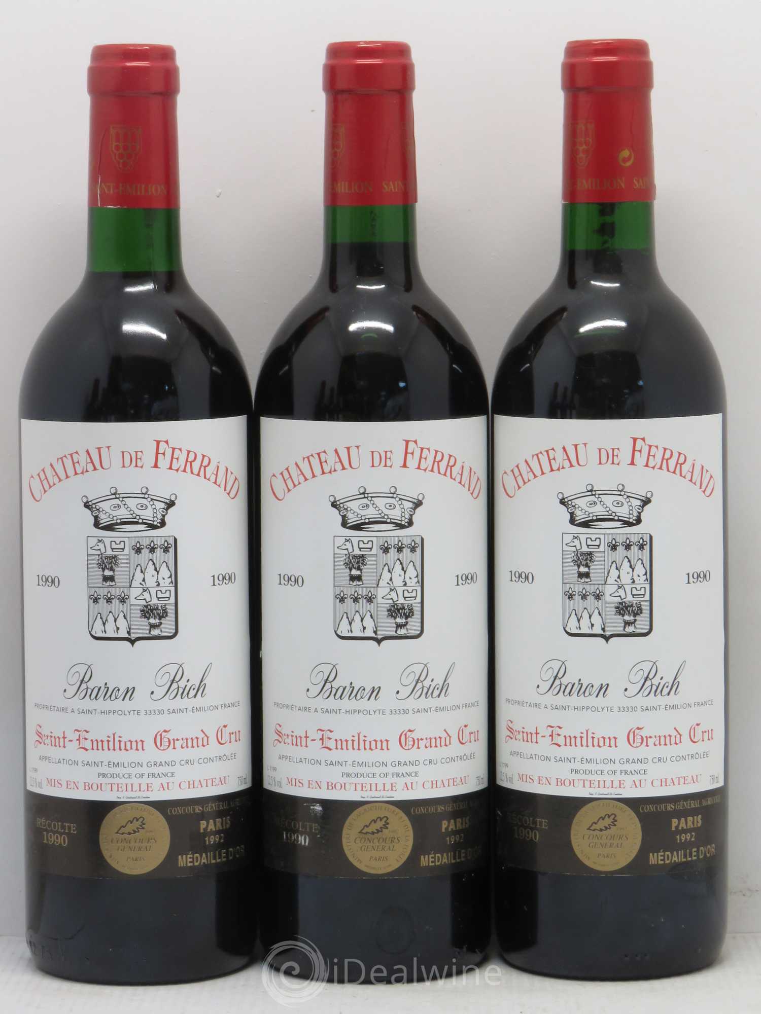 Château Ferrand 1990 - Lot de 6 bouteilles - 1