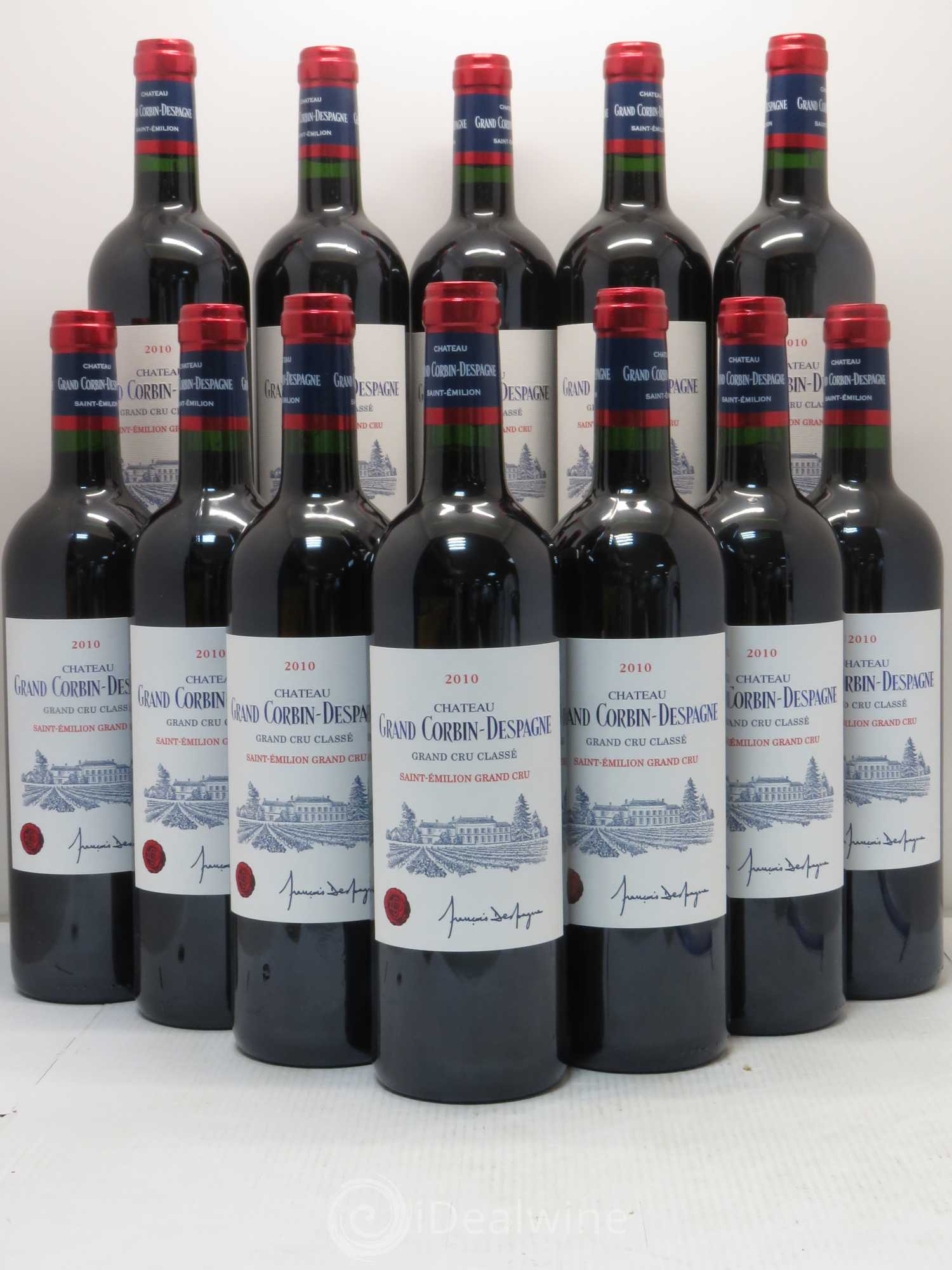 Château Grand Corbin Despagne Grand Cru Classé 2010 - Lot de 12 bouteilles - 0