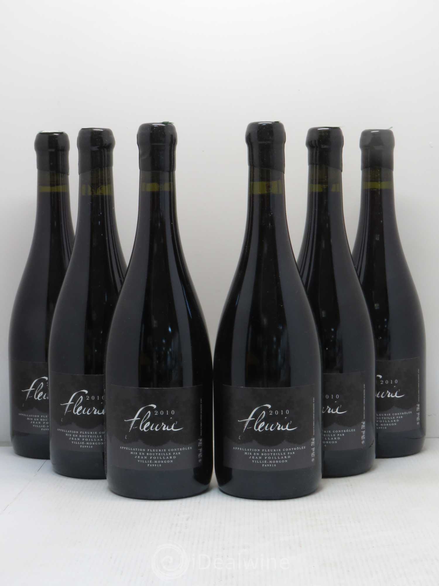 Fleurie Jean Foillard 2010 - Lot de 6 bouteilles - 0