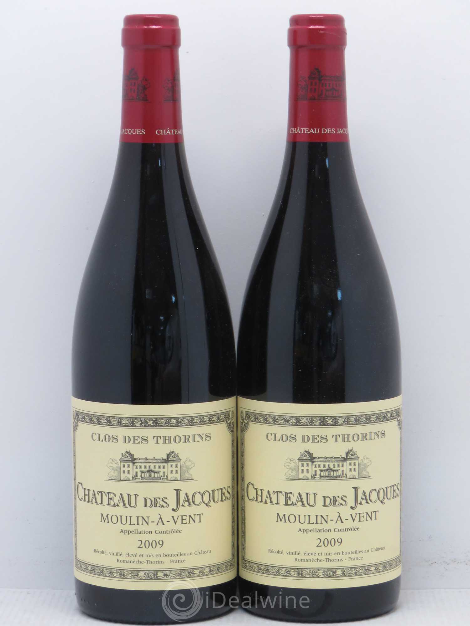 Moulin-à-Vent Clos des Thorins Château des Jacques 2009 - Lot de 2 bouteilles - 0