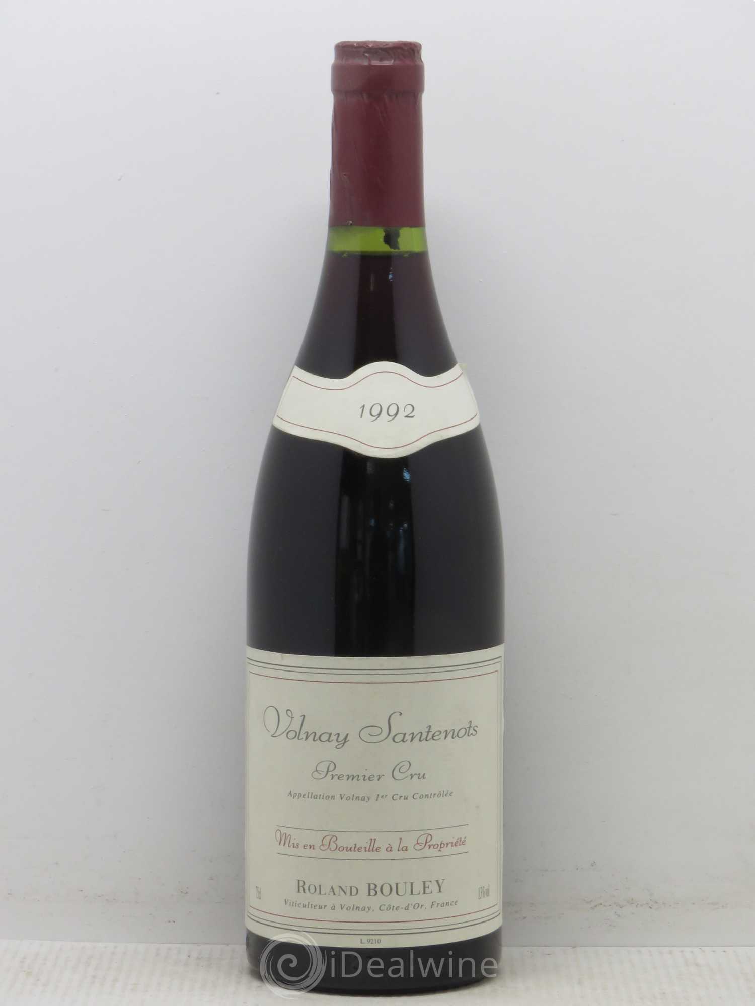 Volnay 1er Cru Santenots R. Bouley 1992 - Lot de 1 bouteille - 0