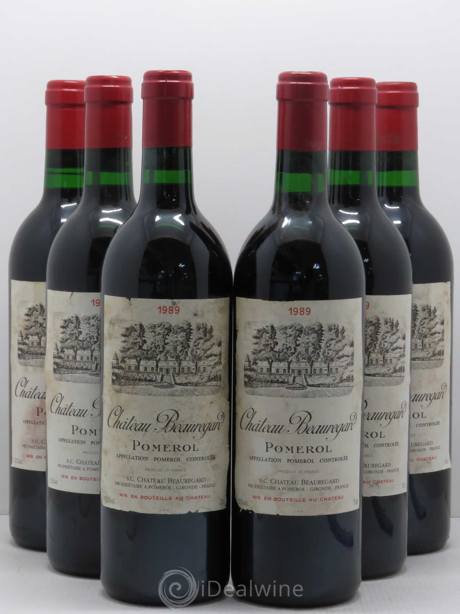 Château Beauregard 1989 - Lot de 6 bouteilles - 0