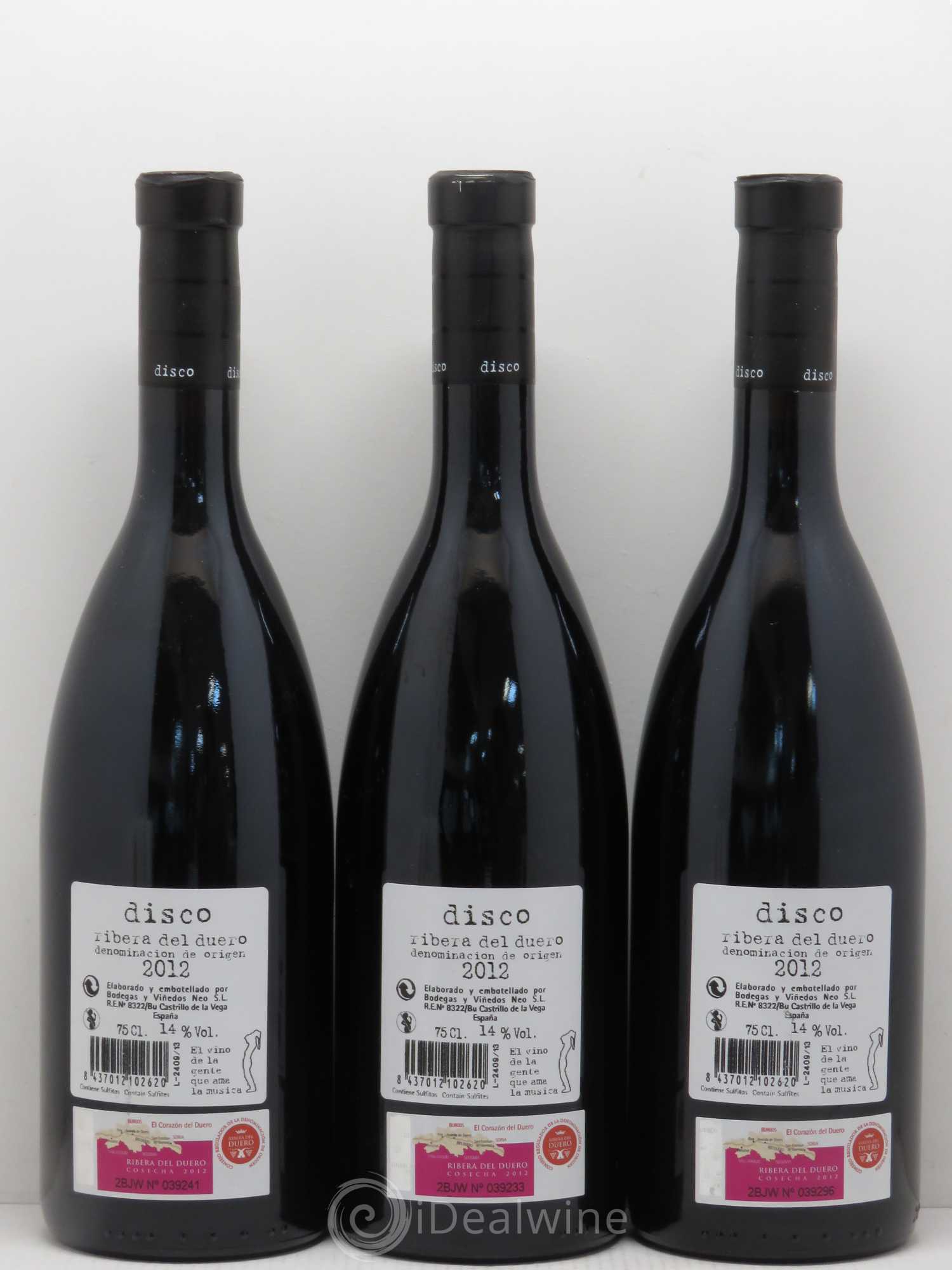 Ribera Del Duero DO Disco 2012 - Lot de 6 bouteilles - 4
