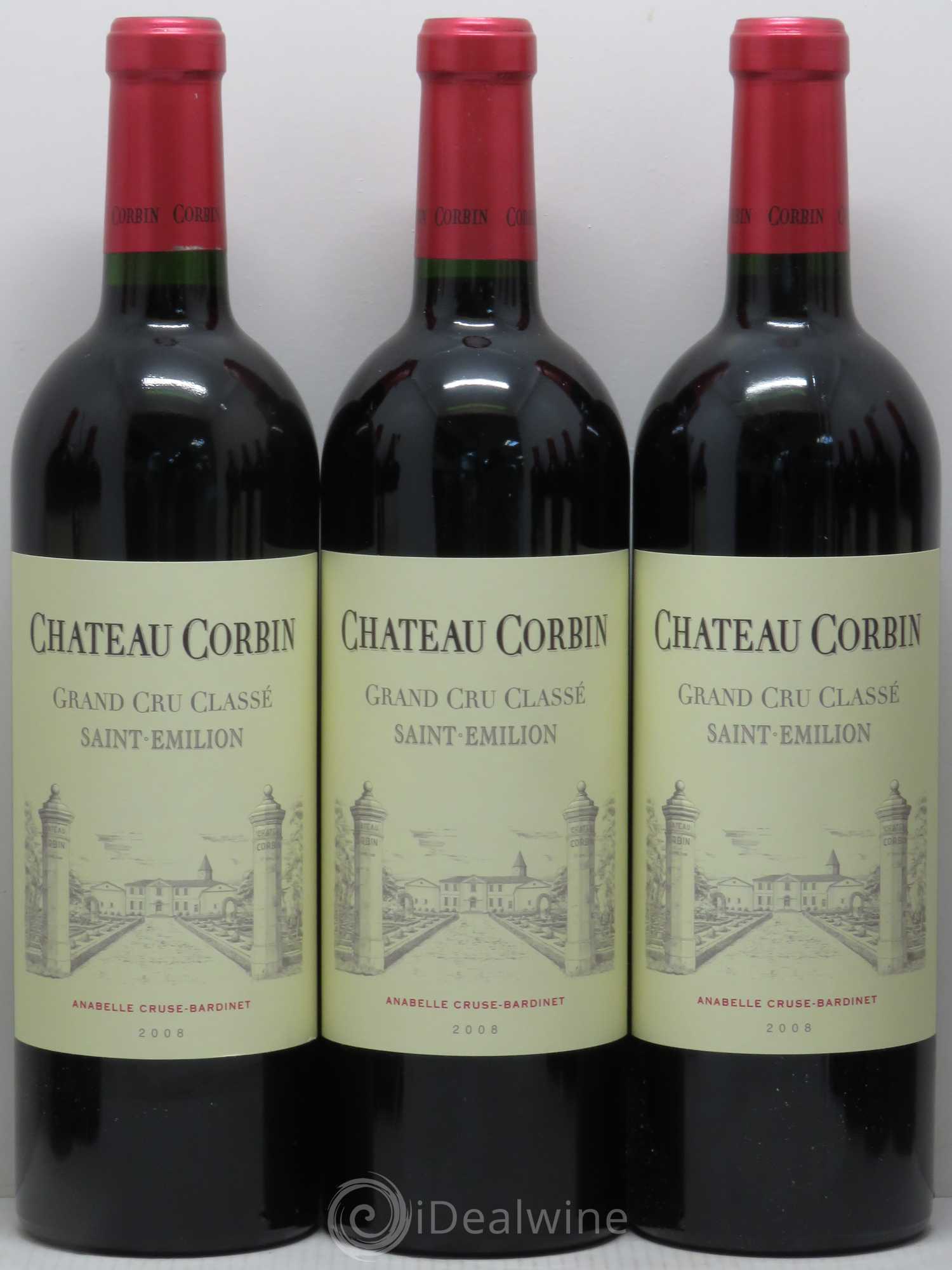 Château Corbin Grand Cru Classé 2008 - Lot de 12 bouteilles - 2