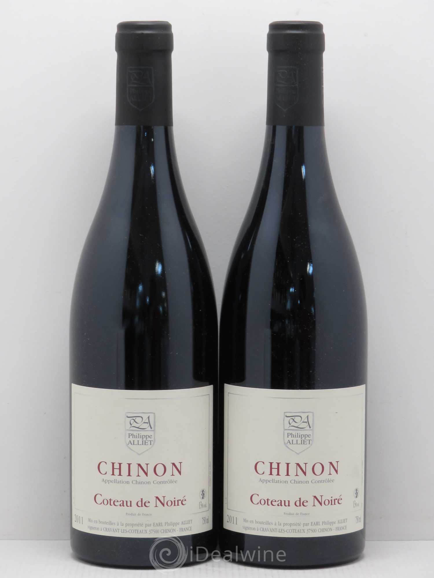 Chinon Coteau de Noiré Philippe Alliet (sans prix de réserve) 2011 - Lot de 2 bouteilles - 0