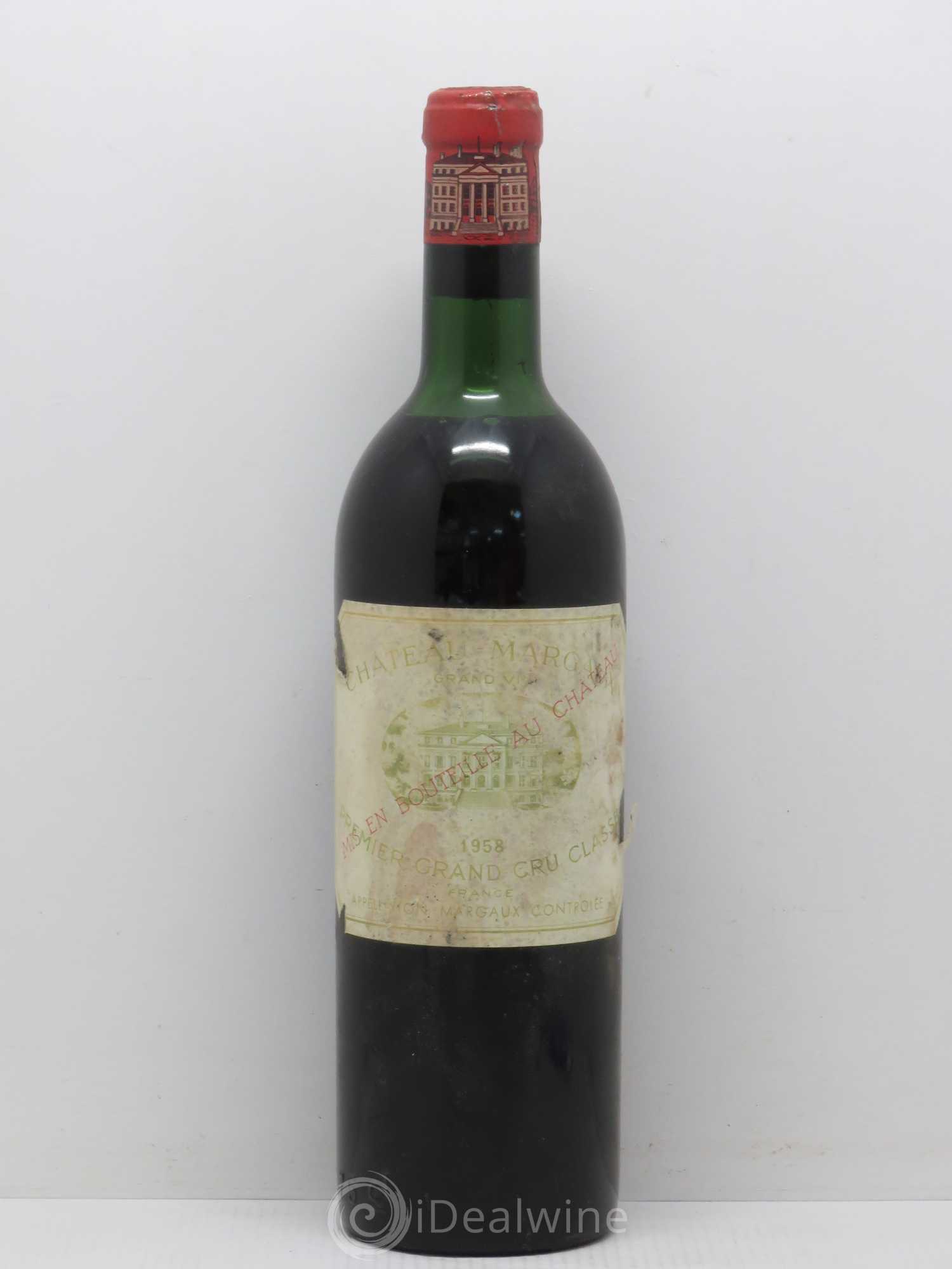 Château Margaux 1er Grand Cru Classé 1958 - Lot de 1 bouteille - 0