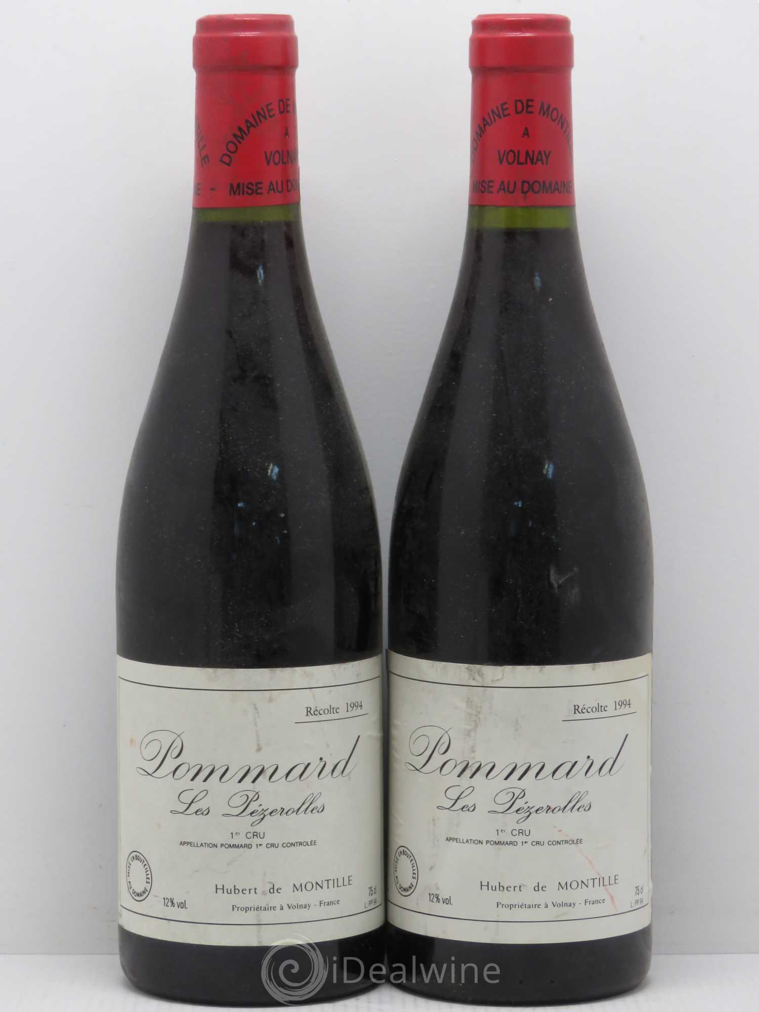 Pommard 1er Cru Les Pézerolles De Montille (Domaine) 1994 - Lot de 2 bouteilles - 0