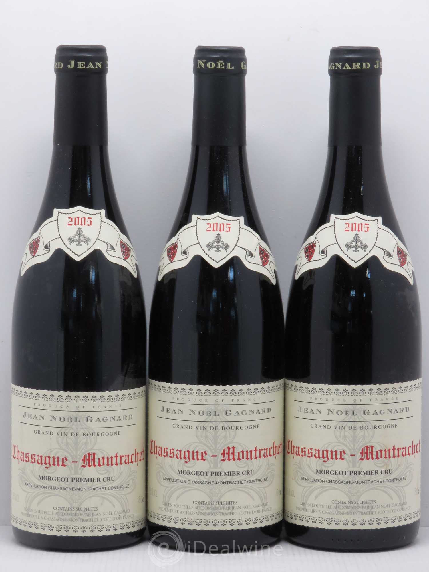 Chassagne-Montrachet 1er Cru Morgeot Gagnard (sans prix de réserve) 2005 - Lotto di 6 bottiglie - 2
