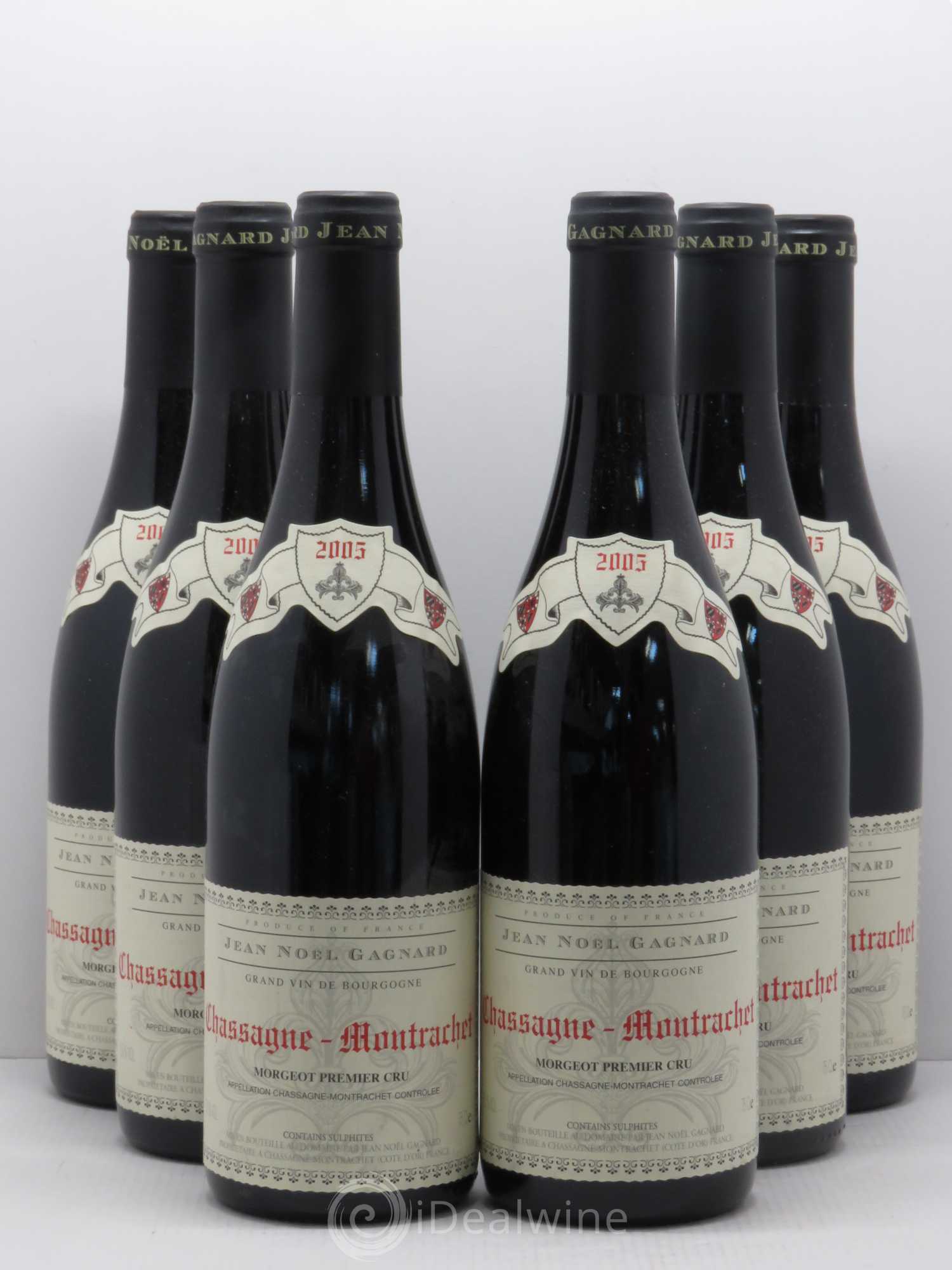 Chassagne-Montrachet 1er Cru Morgeot Gagnard (sans prix de réserve) 2005 - Lotto di 6 bottiglie - 0