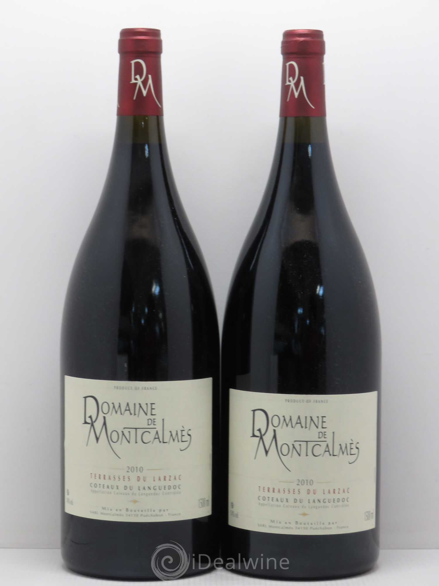 Terrasses du Larzac Domaine de Montcalmès Frédéric Pourtalié (sans prix de réserve) 2010 - Lot de 2 magnums - 0