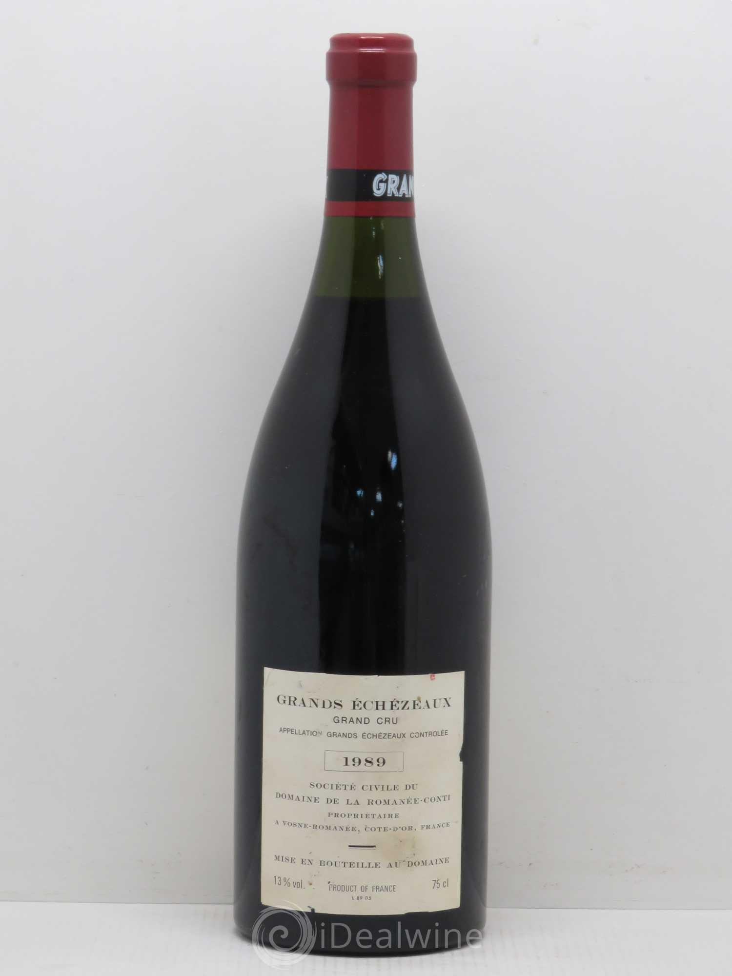 Grands-Echezeaux Grand Cru Domaine de la Romanée-Conti 1989 - Lot de 1 bouteille - 1