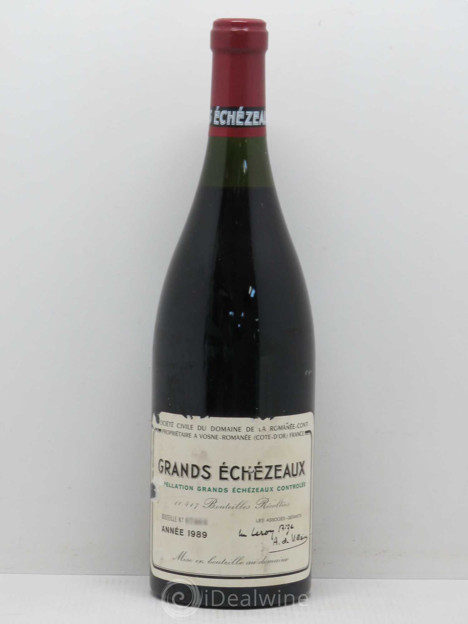 Grands-Echezeaux Grand Cru Domaine de la Romanée-Conti 1989 - Lot de 1 bouteille - 0