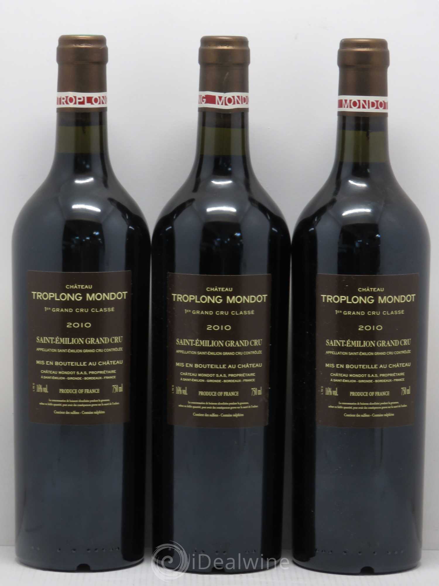Château Troplong Mondot 1er Grand Cru Classé B 2010 - Lot de 6 bouteilles - 2