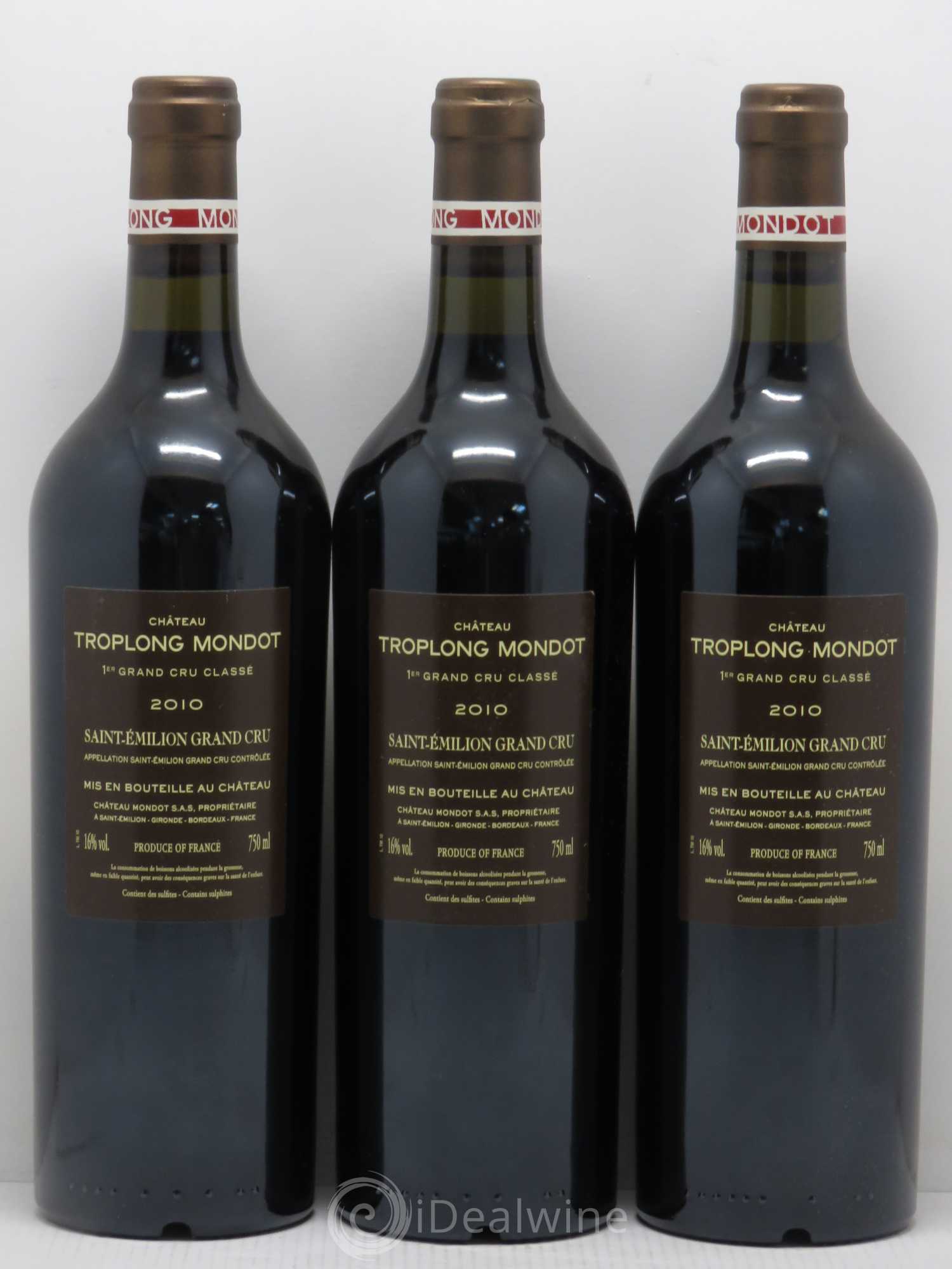 Château Troplong Mondot 1er Grand Cru Classé B 2010 - Lot de 6 bouteilles - 4