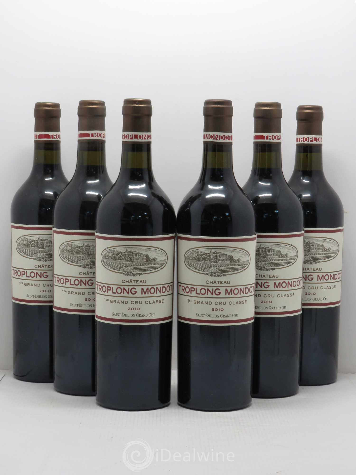 Château Troplong Mondot 1er Grand Cru Classé B 2010 - Lot de 6 bouteilles - 0