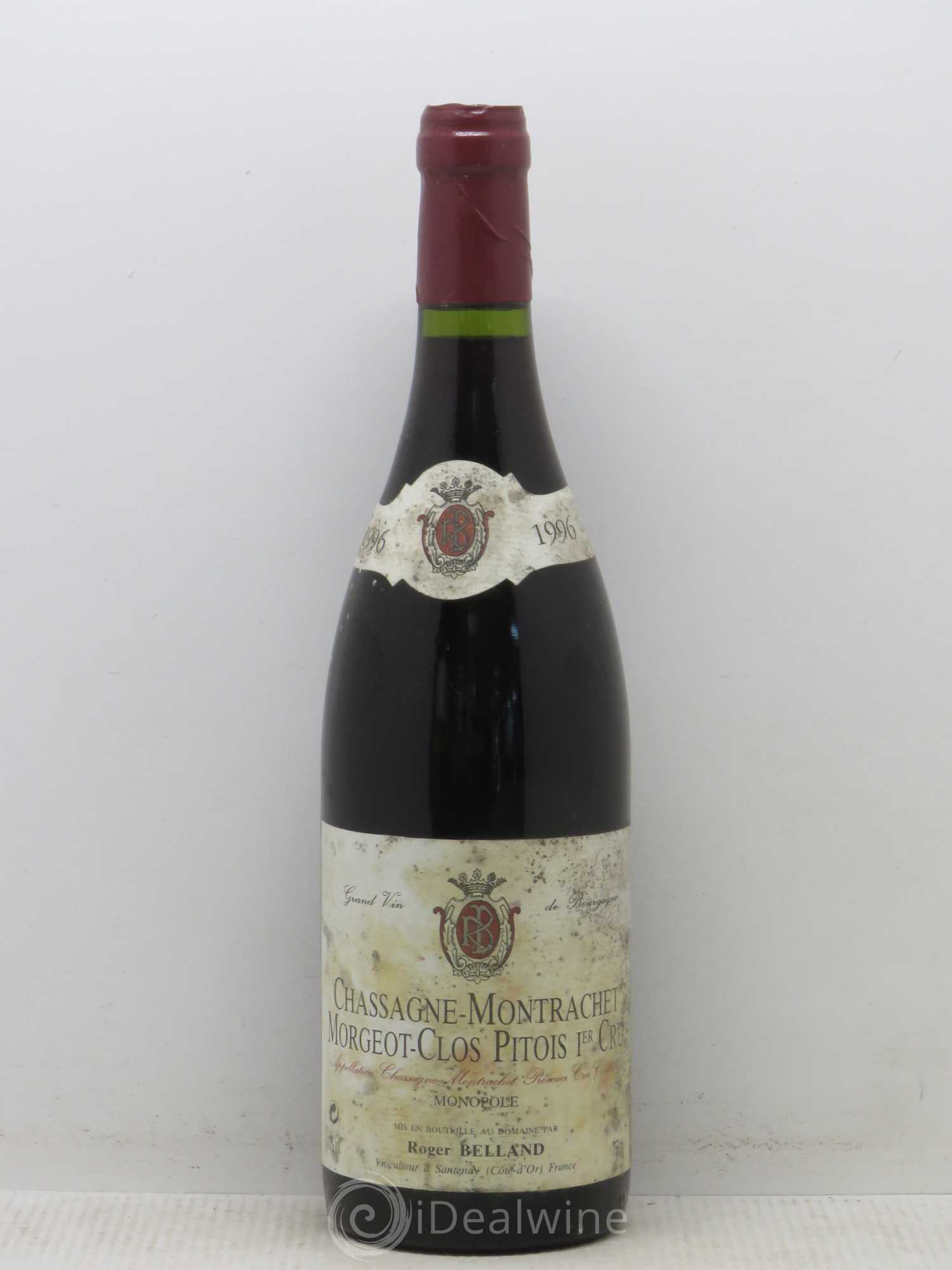 Chassagne-Montrachet 1er Cru Morgeot-Clos Pitois Domaine Belland 1996 - Posten von 1 Flasche - 0