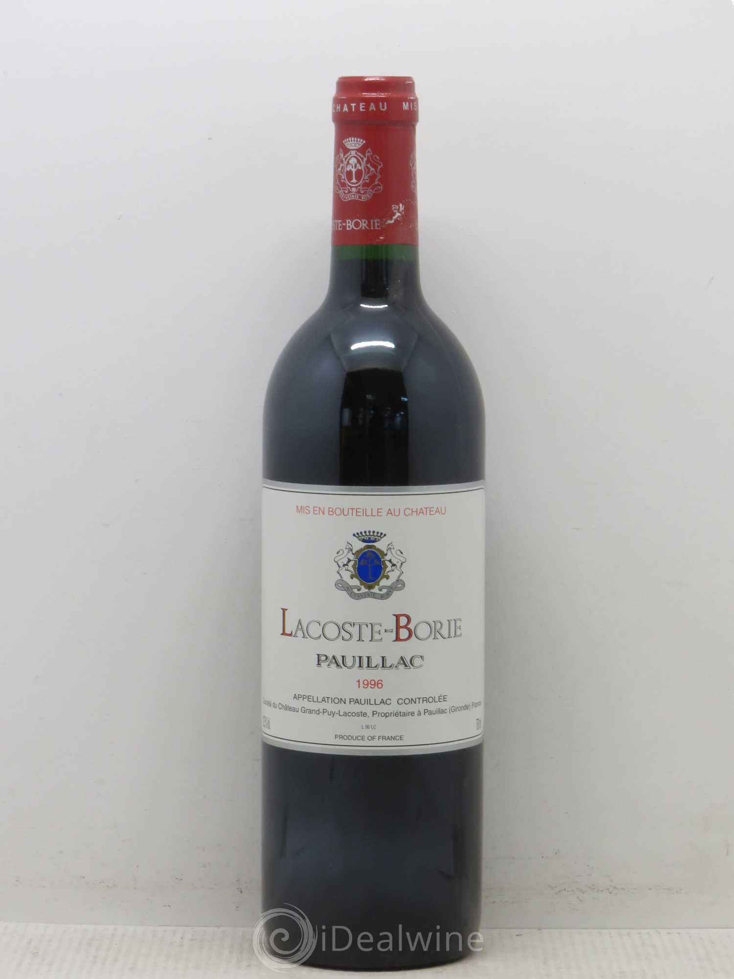 Lacoste Borie 1996 - Lot de 1 bouteille - 0