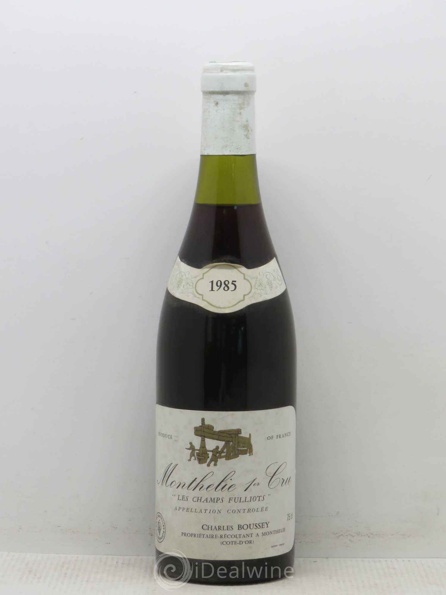 Monthélie 1er Cru Les Champs Fulliots Boussey 1985 - Posten von 1 Flasche - 0