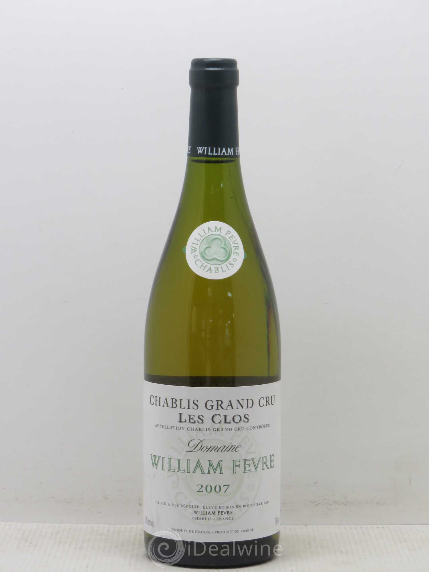 Chablis Grand Cru Les Clos William Fèvre 2007 - Lot de 1 bouteille - 0