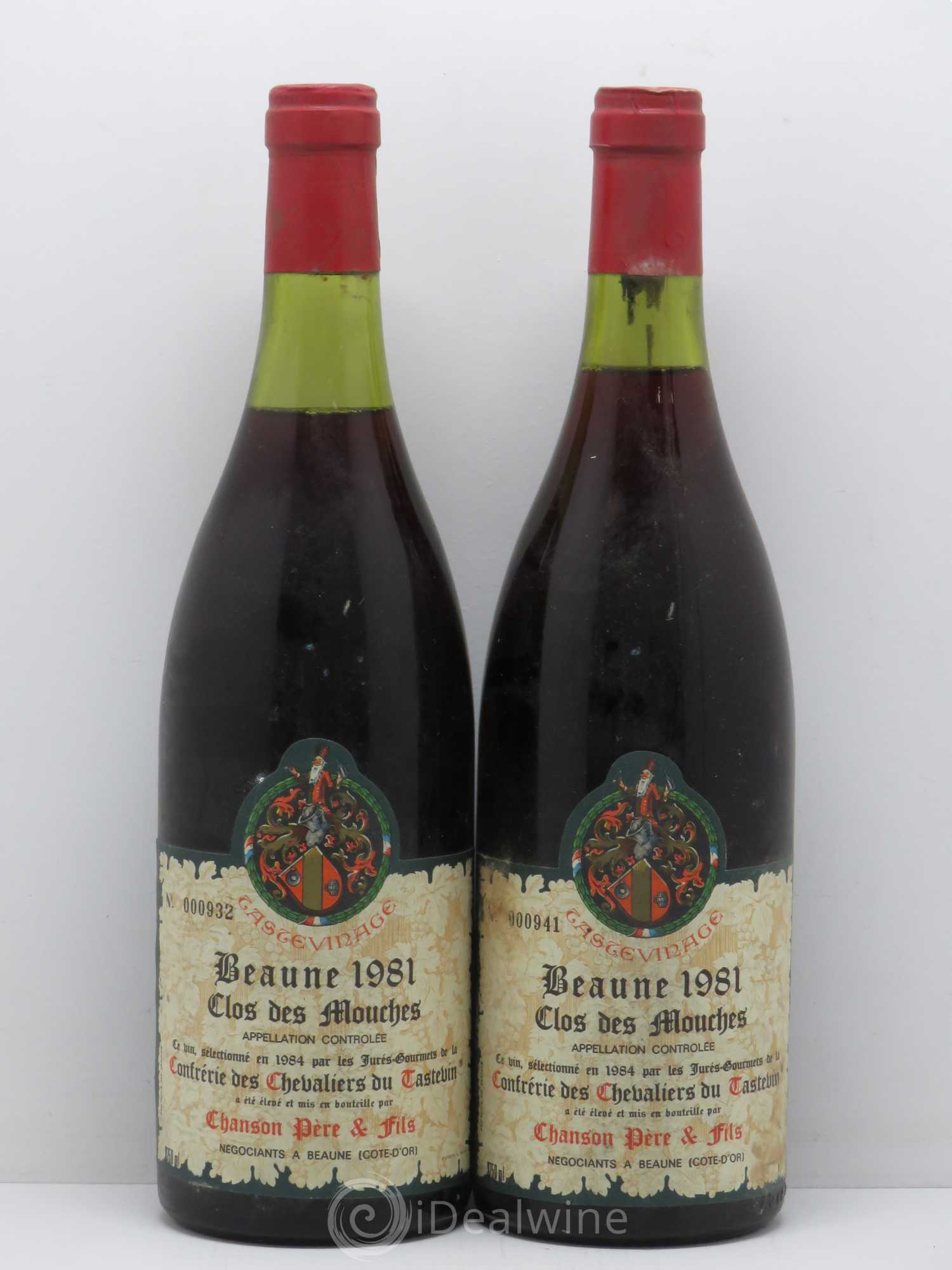 Beaune 1er Cru Clos Des Mouches - Chanson Tastevinage 1981 - Posten von 2 Flaschen - 0