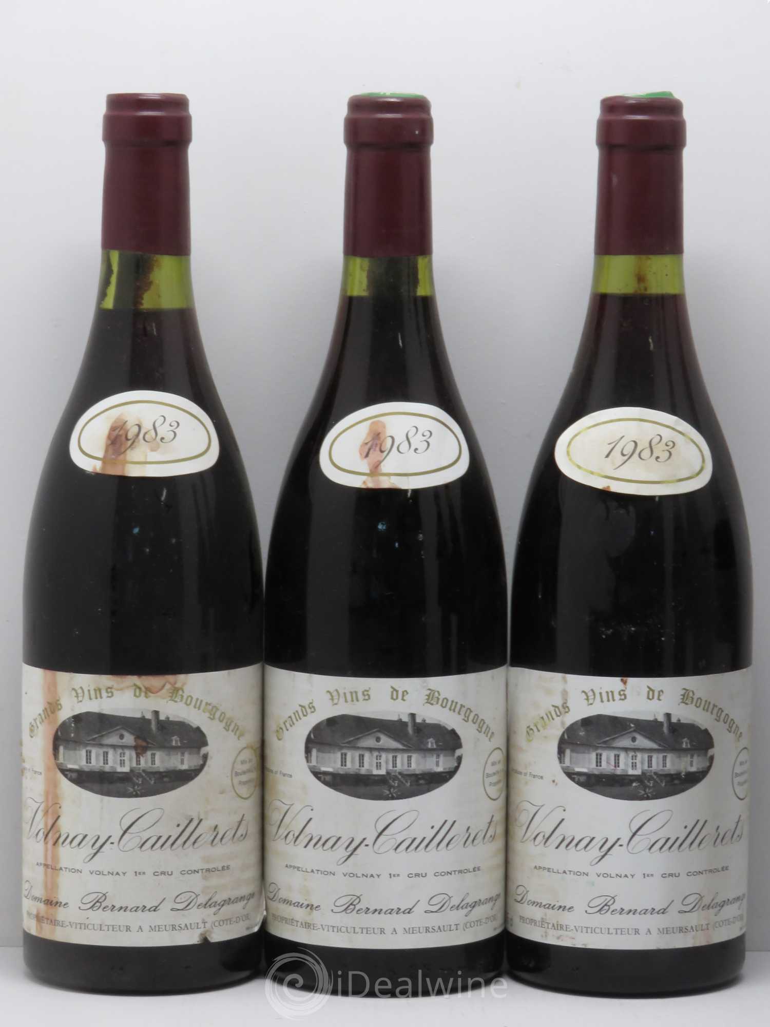 Volnay 1er Cru Caillerets Delagrange 1983 - Lot de 6 bouteilles - 1