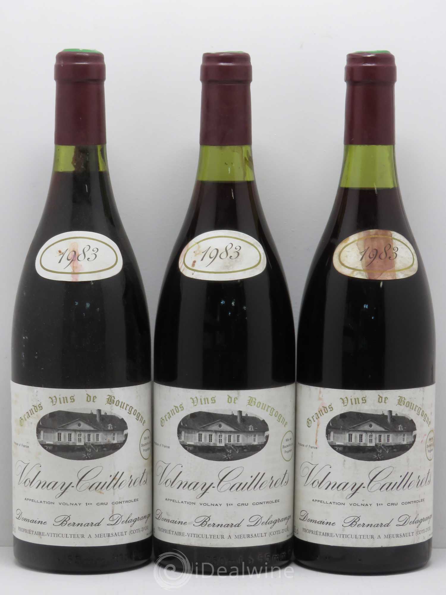 Volnay 1er Cru Caillerets Delagrange 1983 - Lot de 6 bouteilles - 2