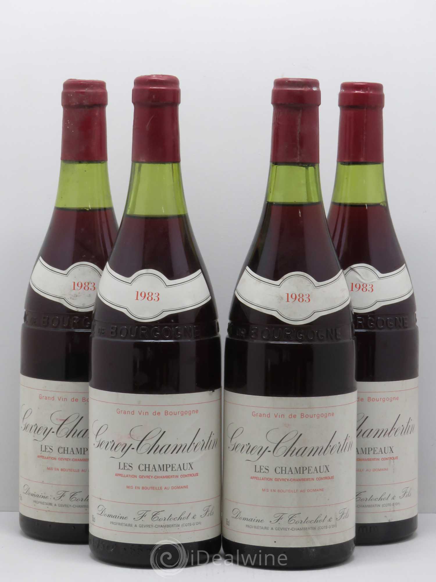 Gevrey-Chambertin 1er Cru Les Champeaux Tortochot (Domaine) 1983 - Lot de 4 bouteilles - 0