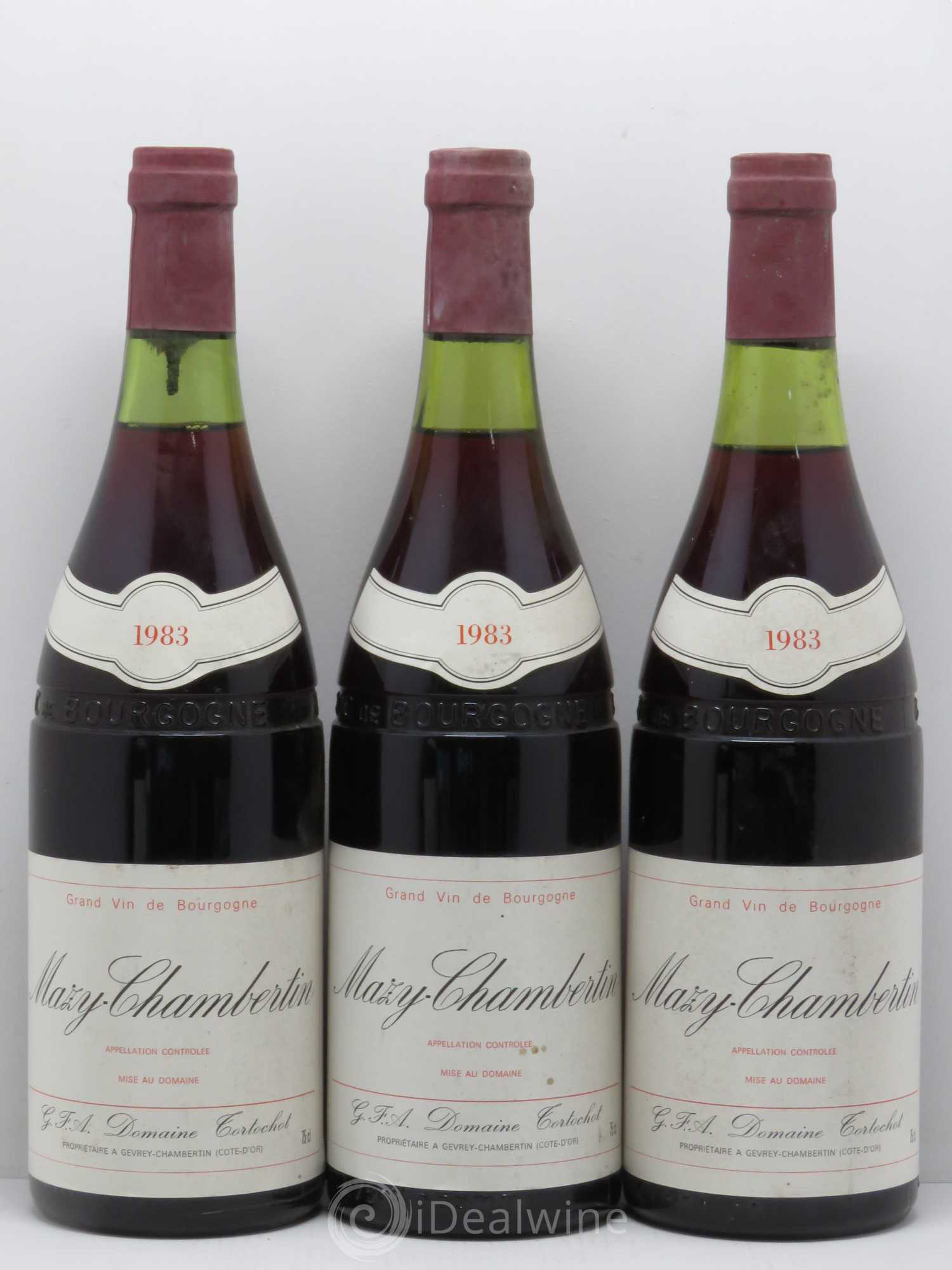 Mazis-Chambertin Grand Cru Tortochot 1983 - Lot de 3 bouteilles - 0